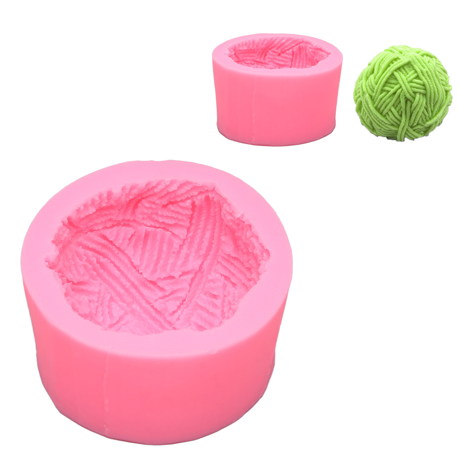 3d-kugel Aus Garn, Geformte Gips-duftkerzenform, Silikonform Für Schokoladenmousse