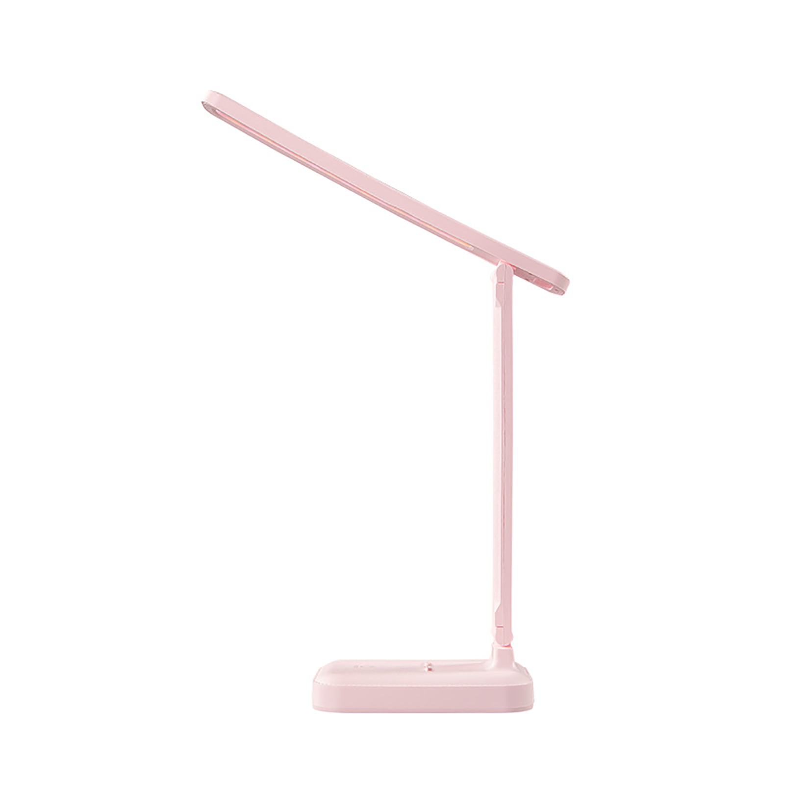 Wiederaufladbare, Augenschonende Schreibtischlampe Mit Usb-anschluss, Faltbare Led-nachttischlampe Mit Touch-funktion Für Schüler/kinder, Kirschblütenrosa.