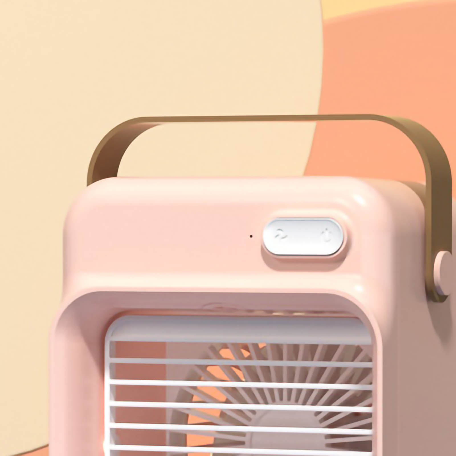 Mini-luftkühler 2022, Sprühventilator, Tragbarer Usb-tischluftkühler, Pink