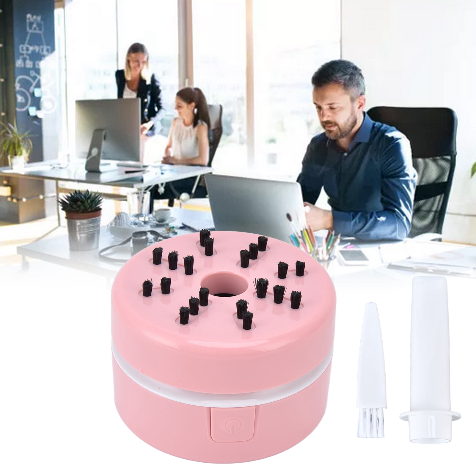 Mini-tragbarer, Kabelloser Tischstaubsauger, Ideal Für Zuhause Und Büro, Usb-aufladbar, Rosa.
