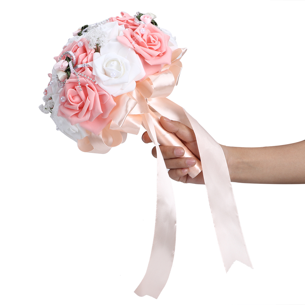 Künstlicher Brautstrauß, Künstliche Brautfigur Mit Blume, Dekoration, Hochzeitsartikel, Rose