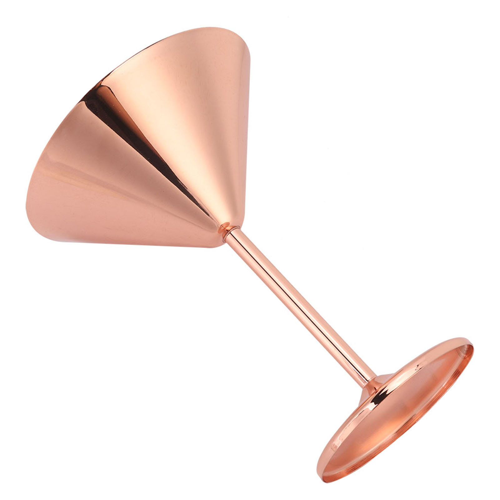 220 Ml Cocktailglas Aus Roségoldenem Edelstahl, Geeignet Als Champagner- Oder Rotweincoupe Für Die Hausbar