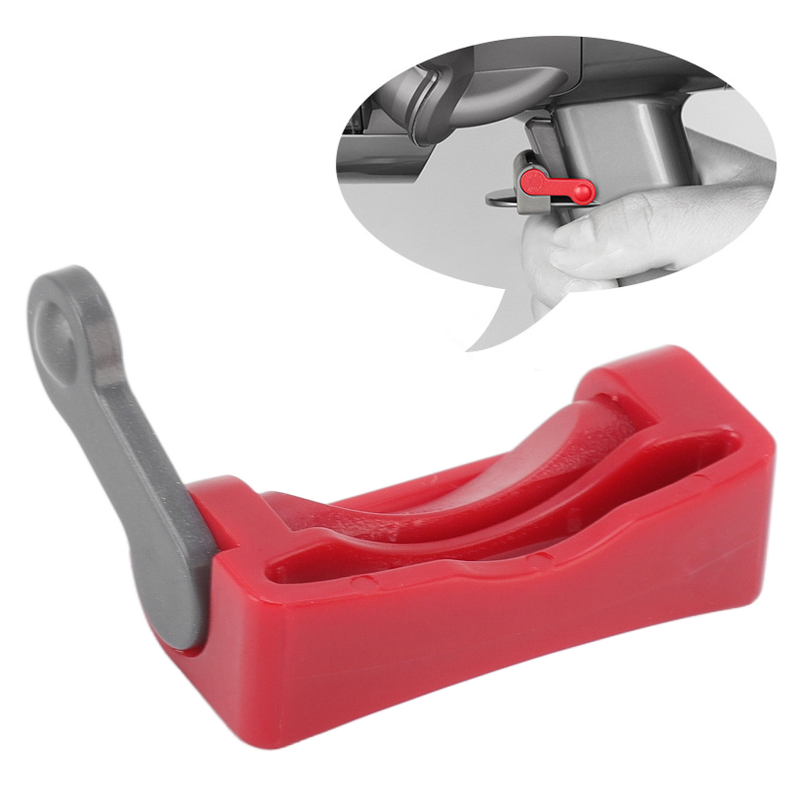 Kompatibel Mit Dyson Staubsaugern V7/v8/v10/v11/v15. Schalterhalterung Und Verriegelungsmechanismus, Erhältlich Im 3er-pack, Rot.