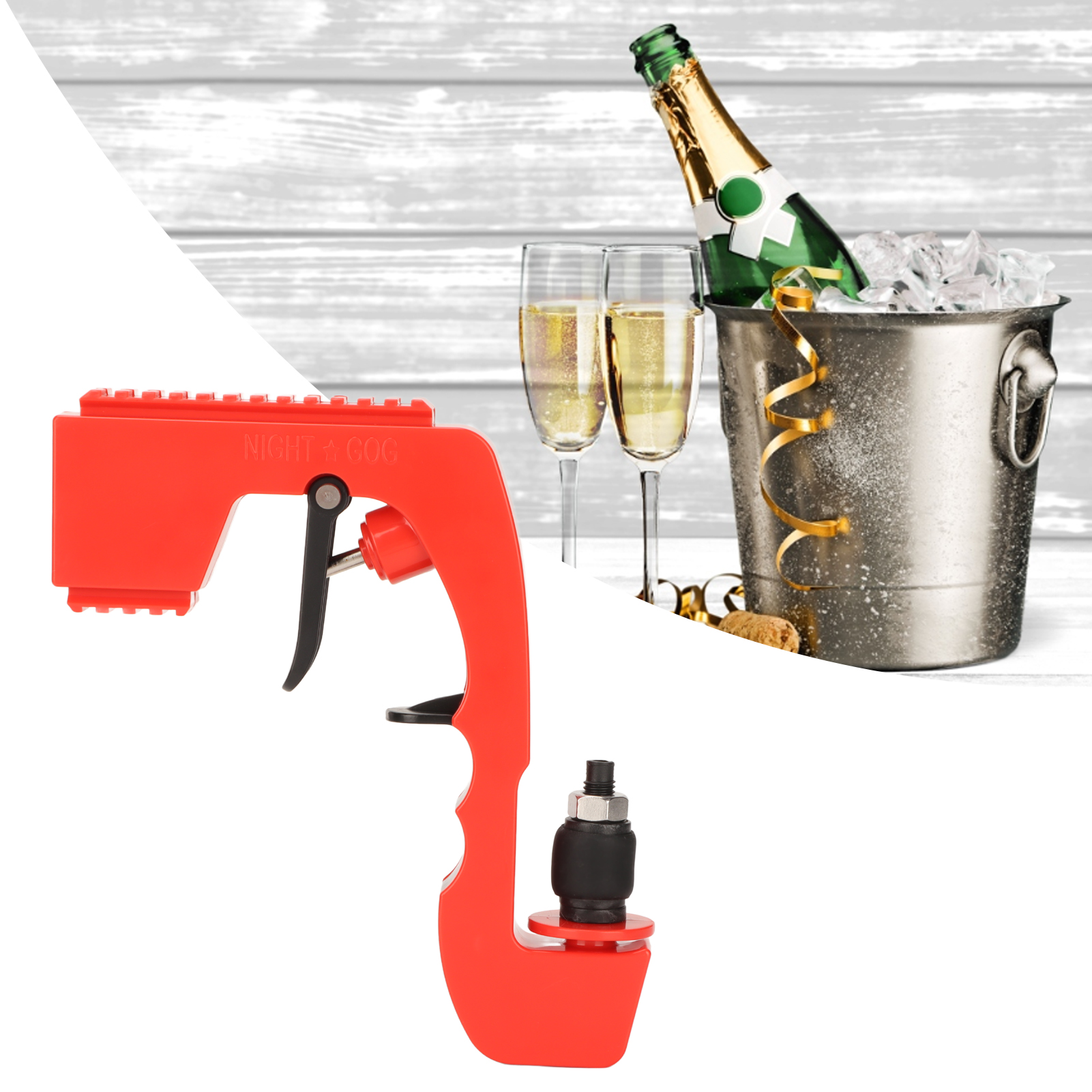 Champagnerpistole, Bierpistole, Bierzerstäuber Für Barpartys, Rot