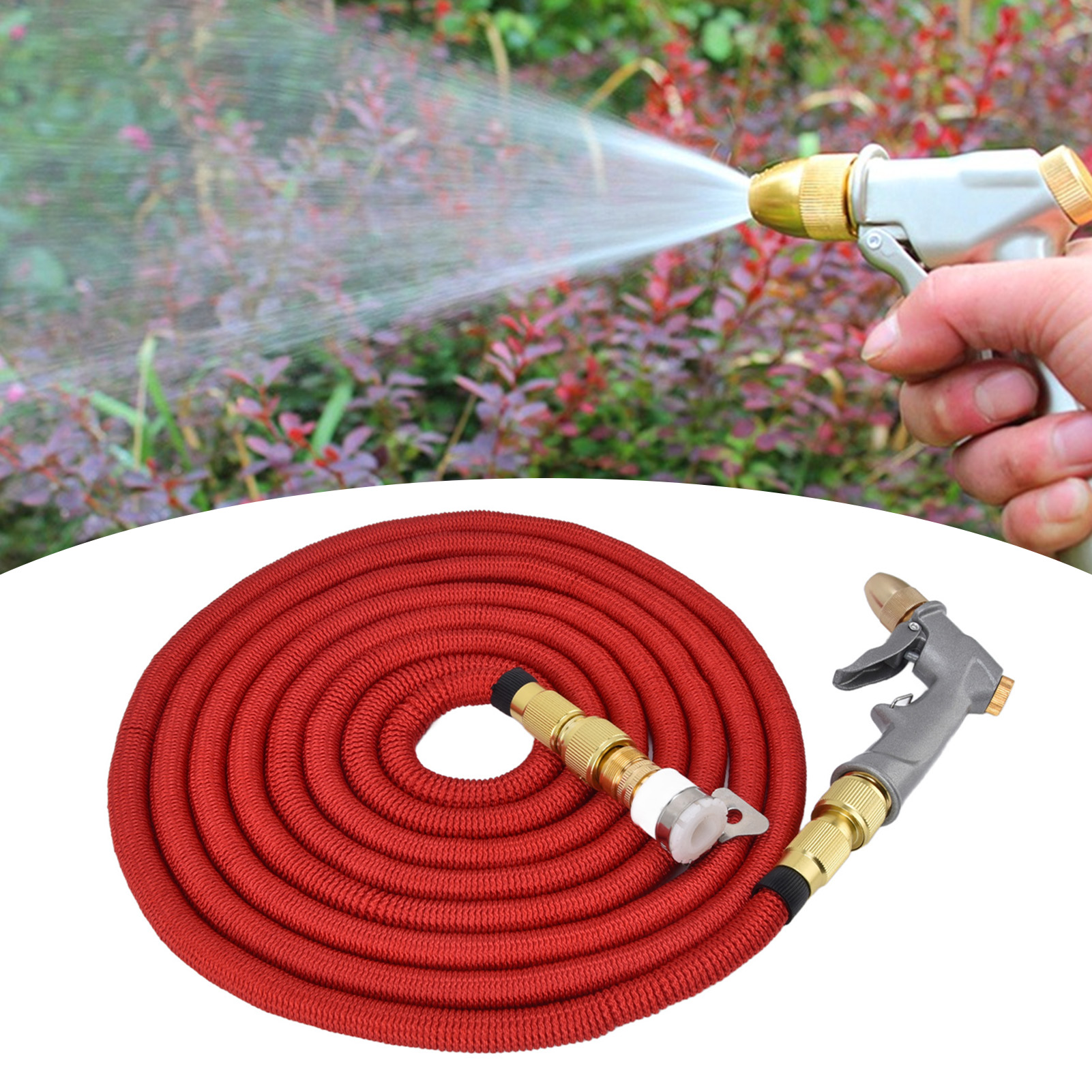 Hochdruck-gartenspritzen-set, G3/4-gewindeschlauch, Multifunktionales Bewässerungswerkzeug, Teleskop-gartenschlauch
