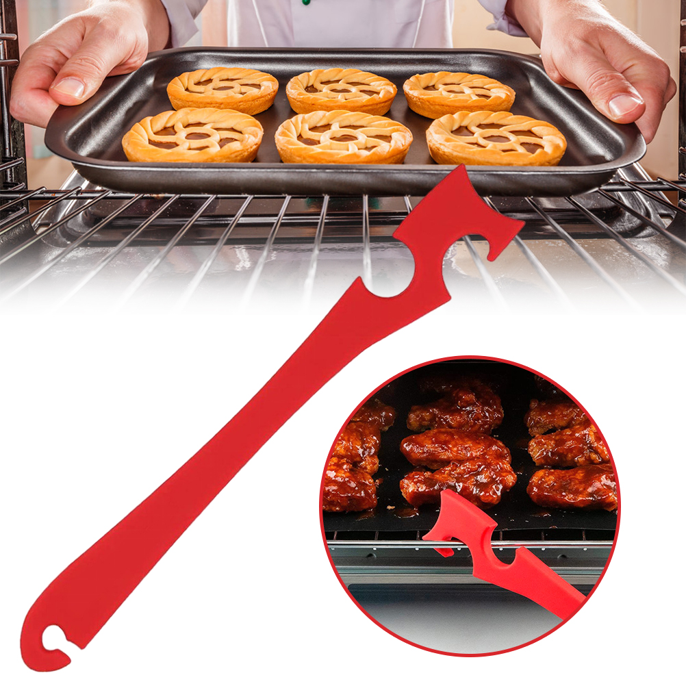 Anbrennschutzleiste Für Backofen, Backofenrost, Schiebe- Und Ziehwerkzeug, Mikrowelle, Kochwerkzeug, Küchenzubehör, Rot.