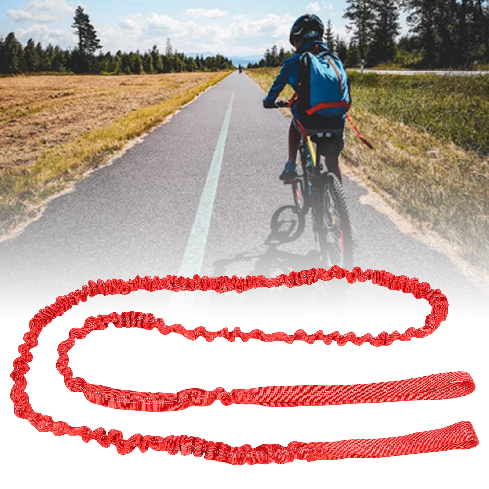 Fahrrad-abschleppseil Für Kinder, Fahrrad-abschleppgurt, Eltern-kind-abschleppseil, Rot