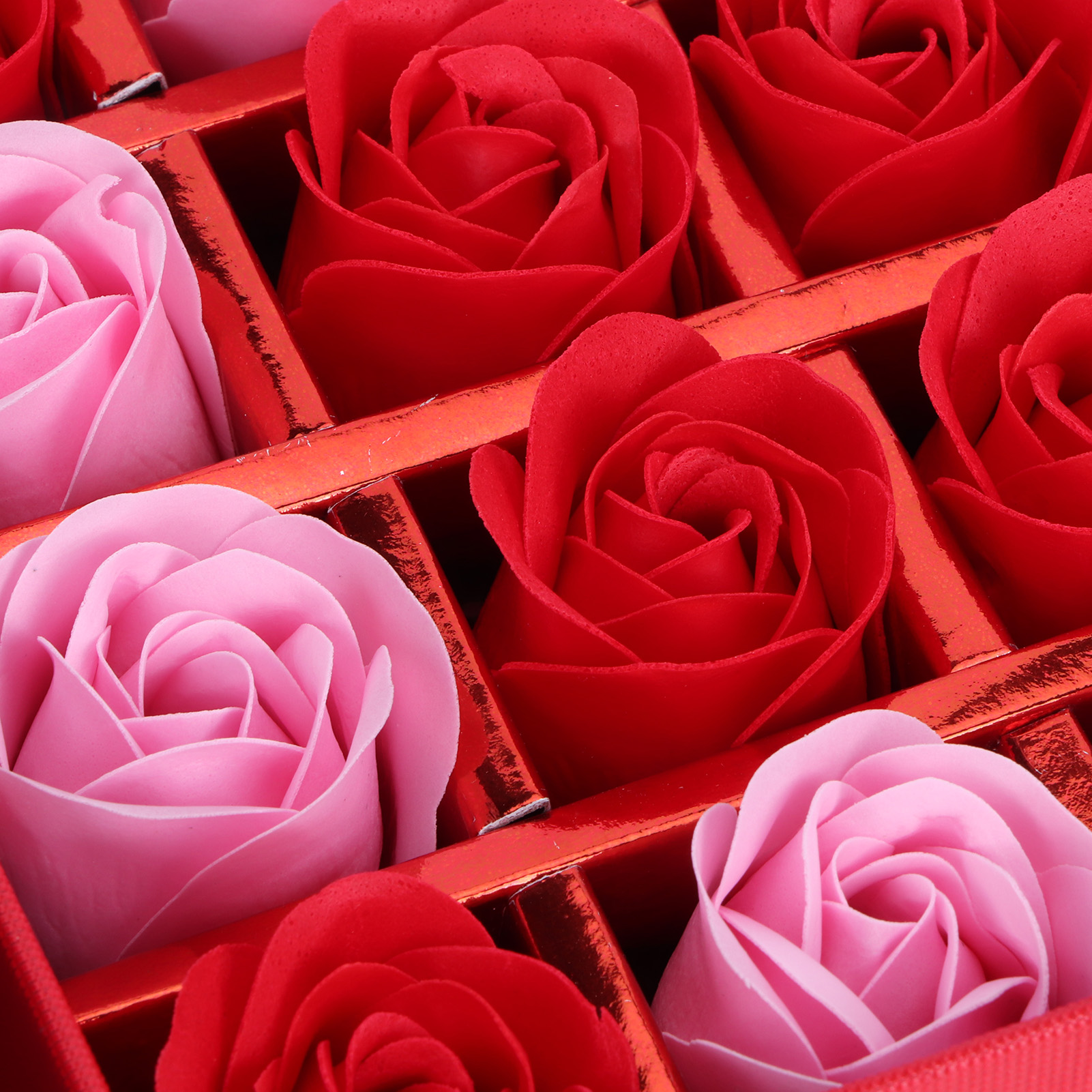 Innovative Pe-geschenkbox Mit Rose, Ideal Für Geburtstag, Hochzeit Oder Valentinstag. Roter Farbverlauf.