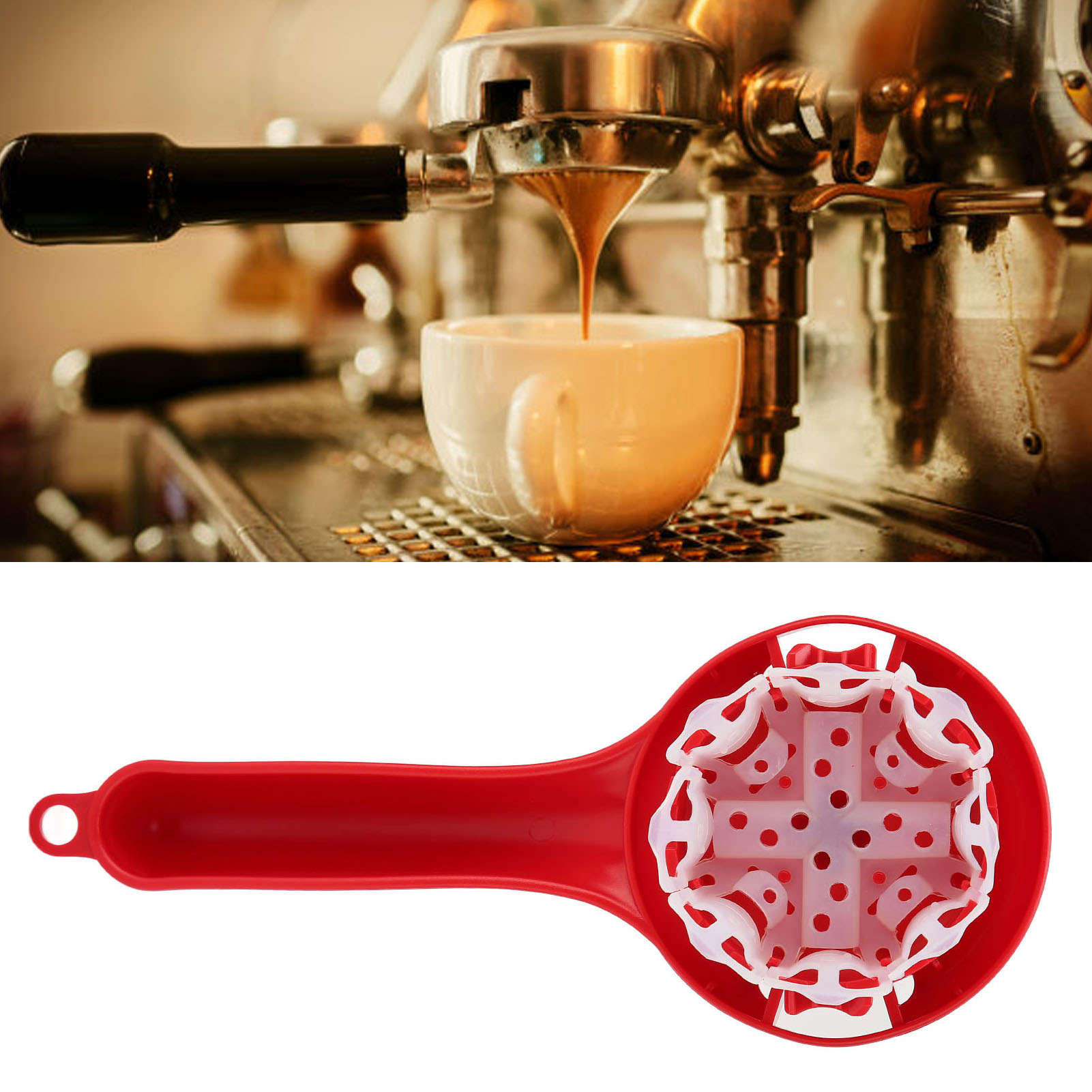 Geeignet Zur Reinigung Von Brühgruppen Mit Einem Durchmesser Von 57 Bis 59 Mm, Reinigungsbürste Für Espressomaschinen, Reinigungswerkzeug Für Kaffeemaschinen, Rot.