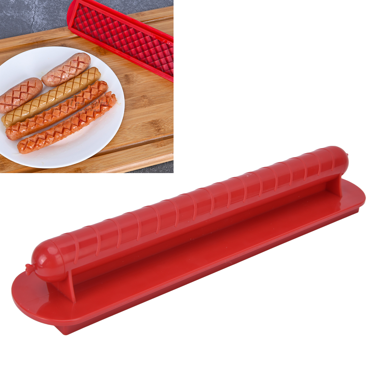 Grillbesteck: Hotdog-schneider, Wurstschneider, Schinkenschneider, Eierschneider, Hotdog-messer