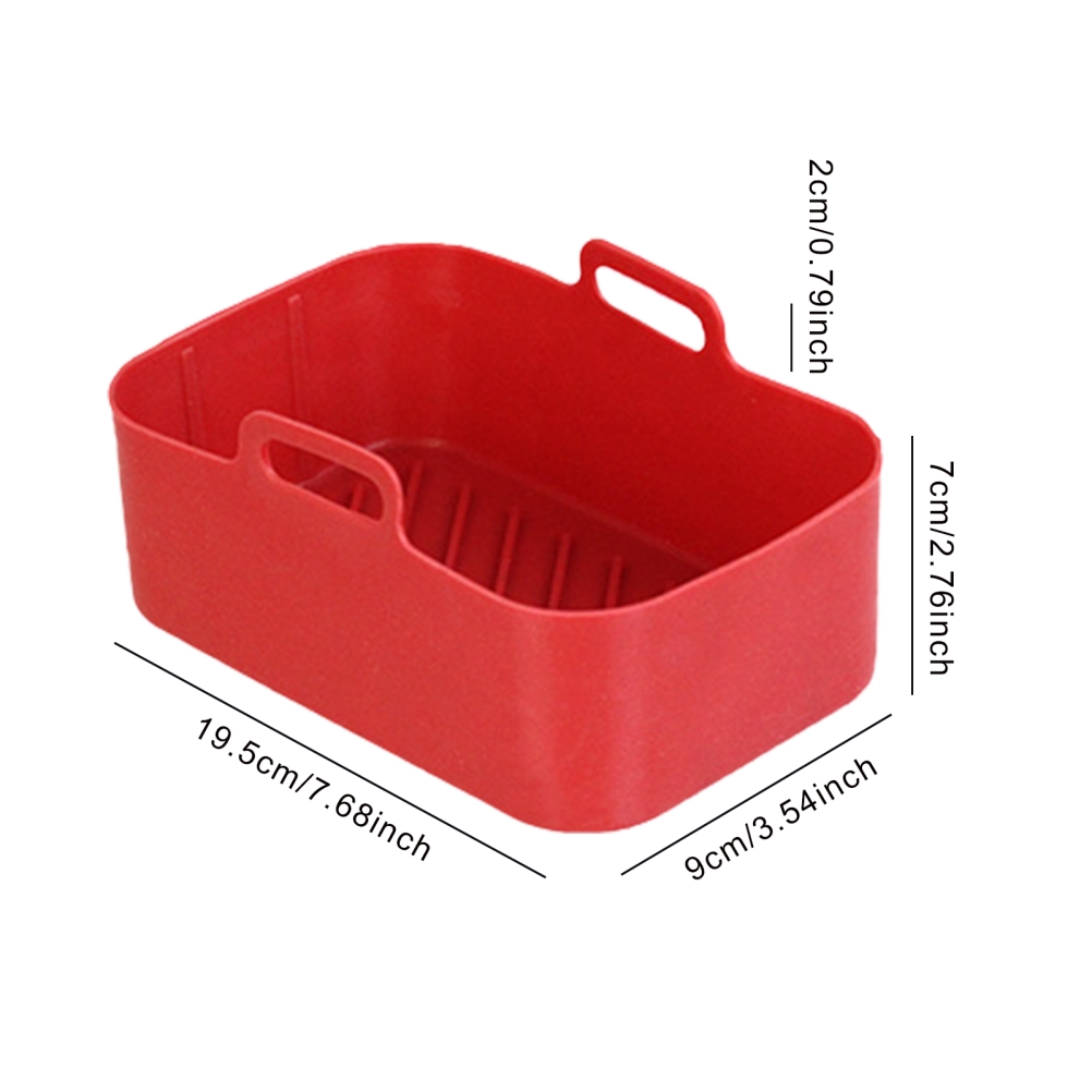 1 Silikon-isoliermatte/korb Für Ninja Dz201 Doppelkorb-heißluftfritteuse, Rot, Einheitsgröße.