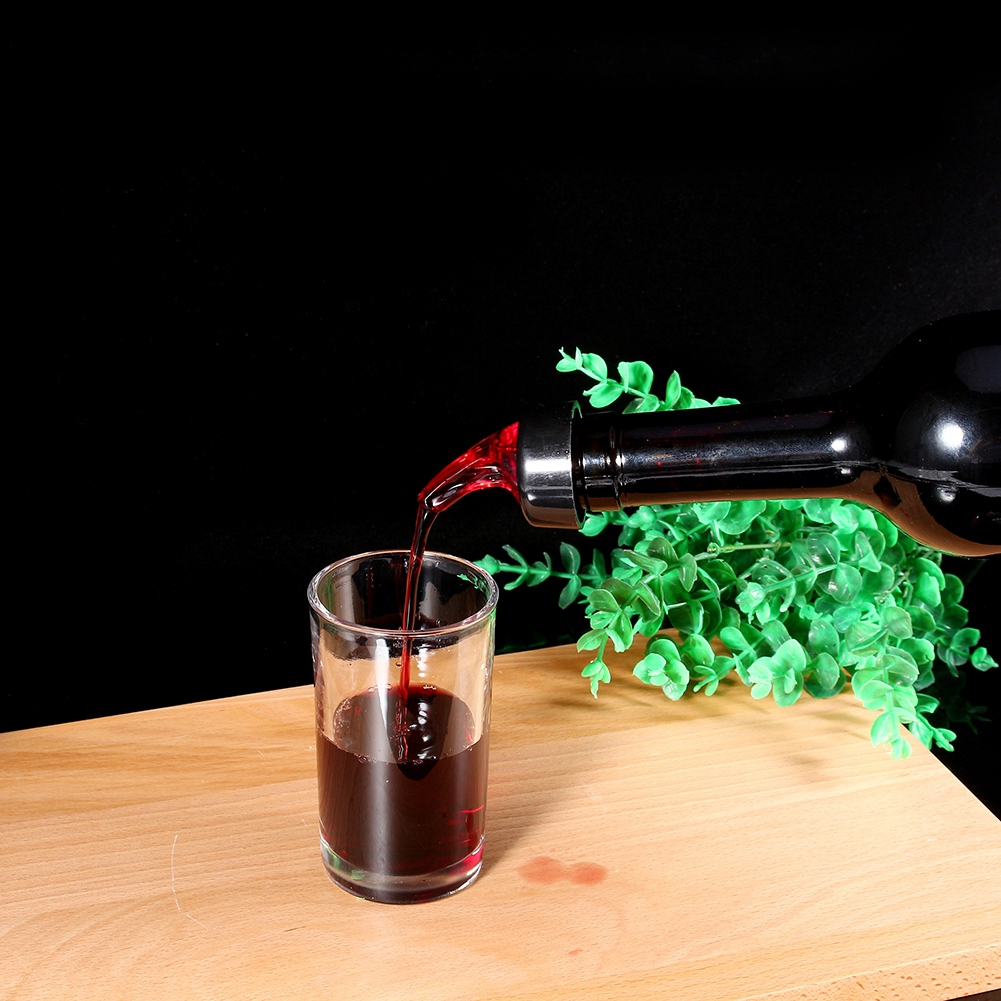 Roter, Stabiler Ausgießer Aus Kunststoff, Weinausgießer Mit Ausgießer Für Bars Und Clubs
