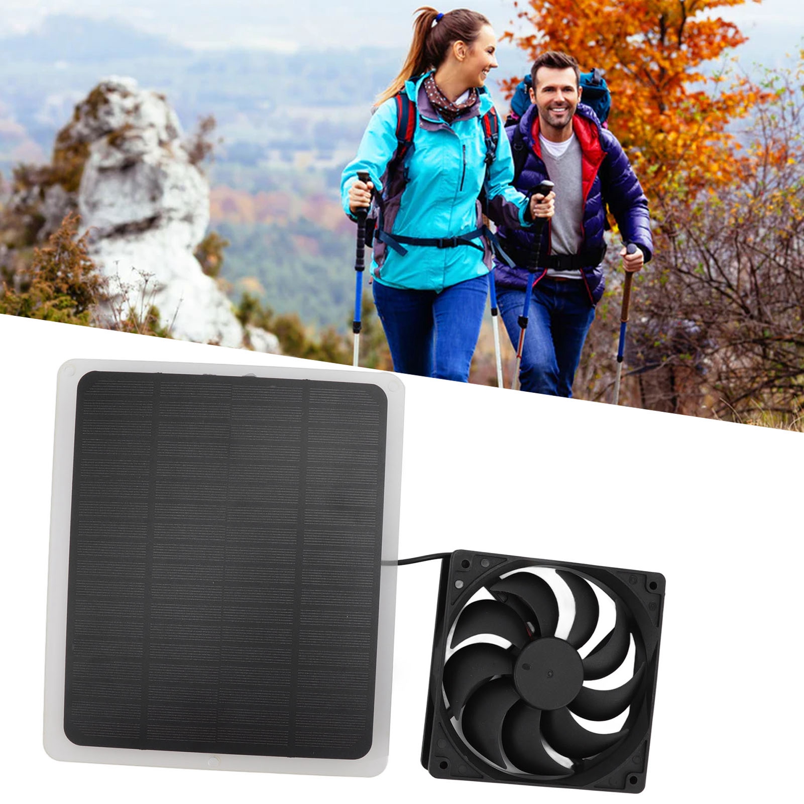 Photovoltaik-ventilator-set, Solar-haustierventilator, 10-w-solarpanel