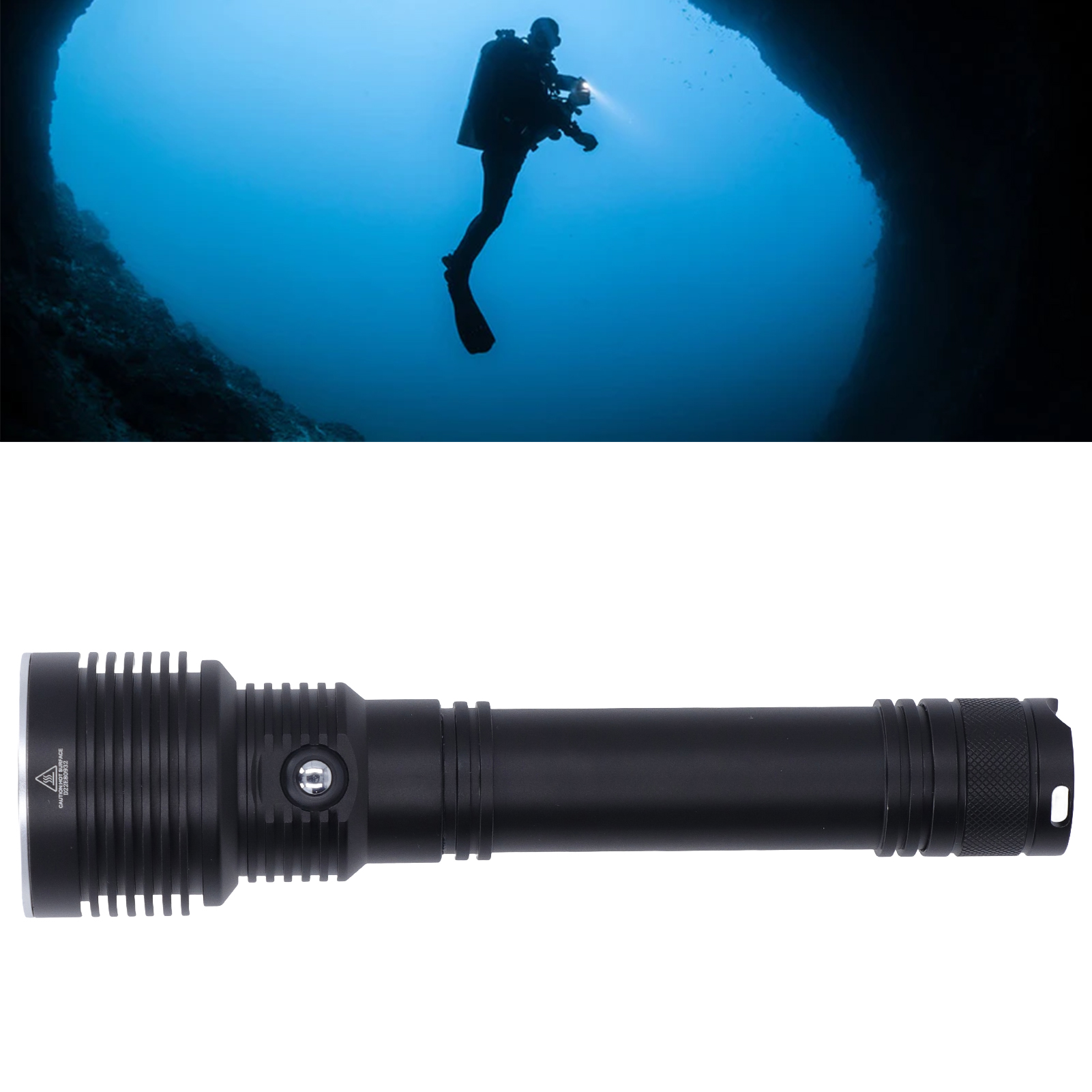 Led-taucherlampe, Hochleistungs-taucherlampe, 6 Beleuchtungsmodi, Wasserdicht, Taucherlampe Aus Aluminiumlegierung Speziell Für Die Unterwasserfotografie.