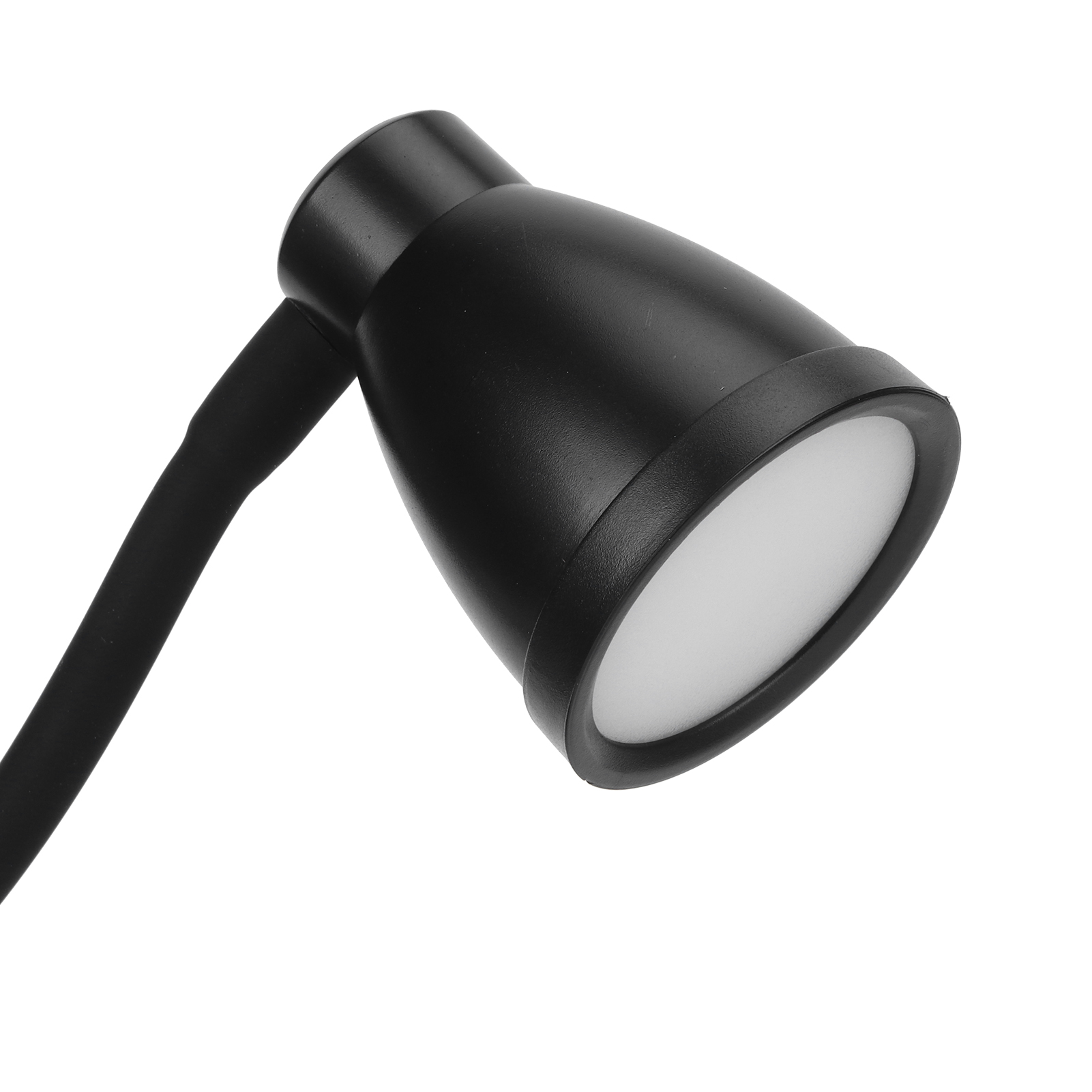 Usb-clip-on-leselampe Mit Einstellbarer Helligkeit, Schlichtem Und Elegantem Design, Für Den Innenbereich (schwarz)