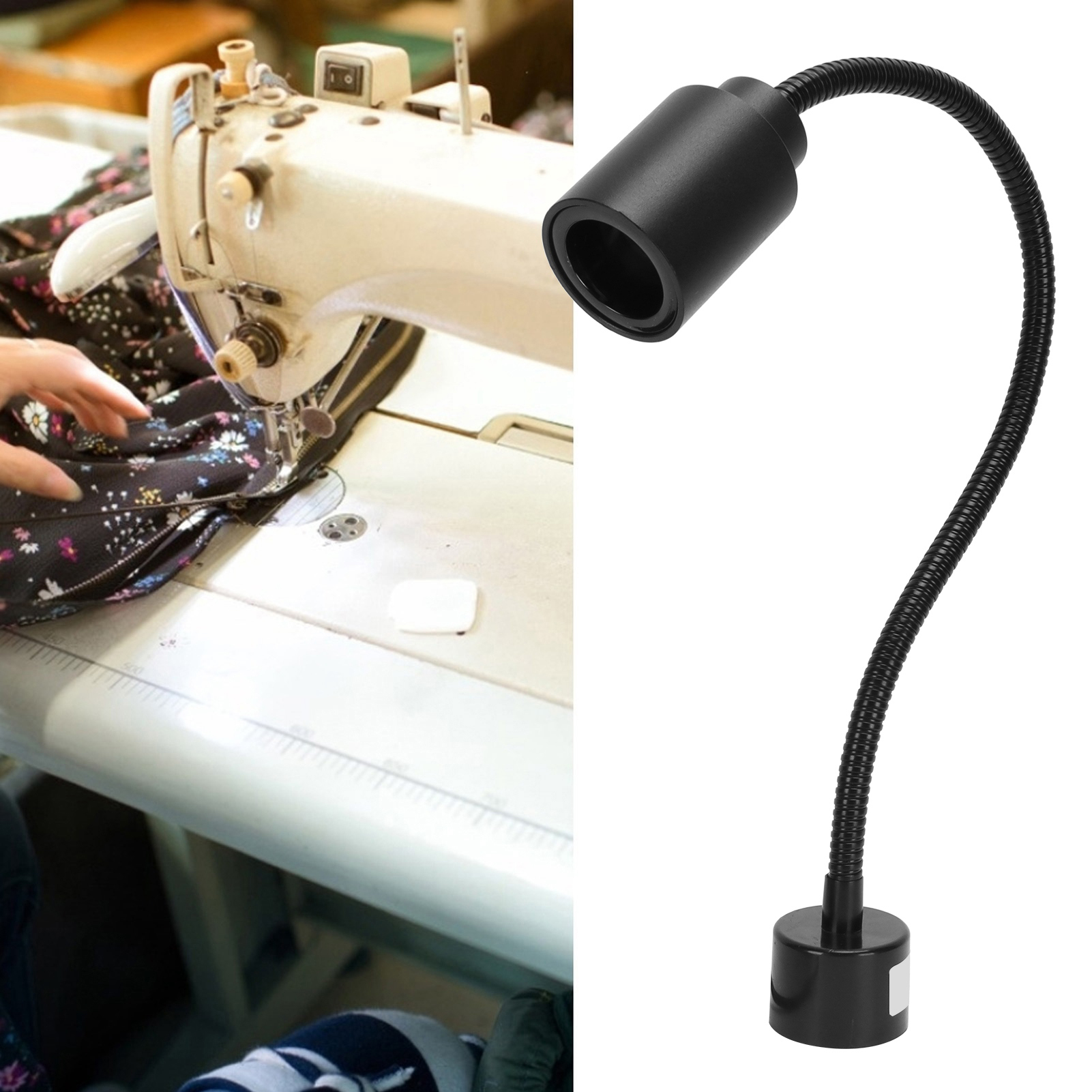 7-w-led-arbeitsleuchte Mit Flexiblem Schwanenhals Und Magnetverschluss Für Nähmaschinen, Eu-stecker 110–220 V