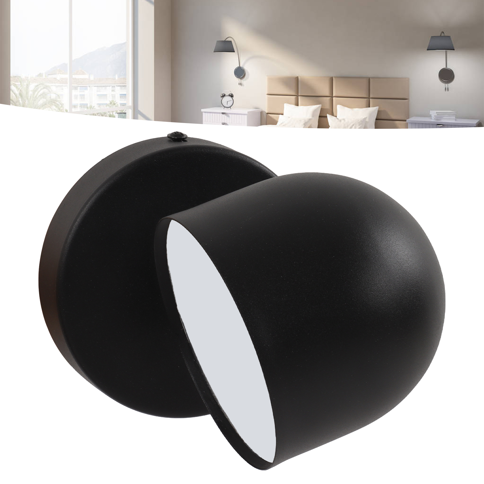 Moderne Wandleuchte Im Nordischen Stil Für Den Innenbereich, Smarte, Per Touch Dimmbare Nachttisch-/flurleuchte, 350° Drehbar.
