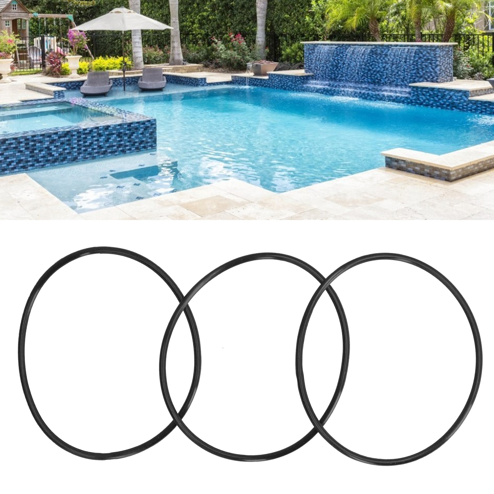 Packung Mit 3 Ersatz-o-ringen Aus Nitrilkautschuk Für Wasserfilterkartuschen, 148 X 140 X 4 Mm