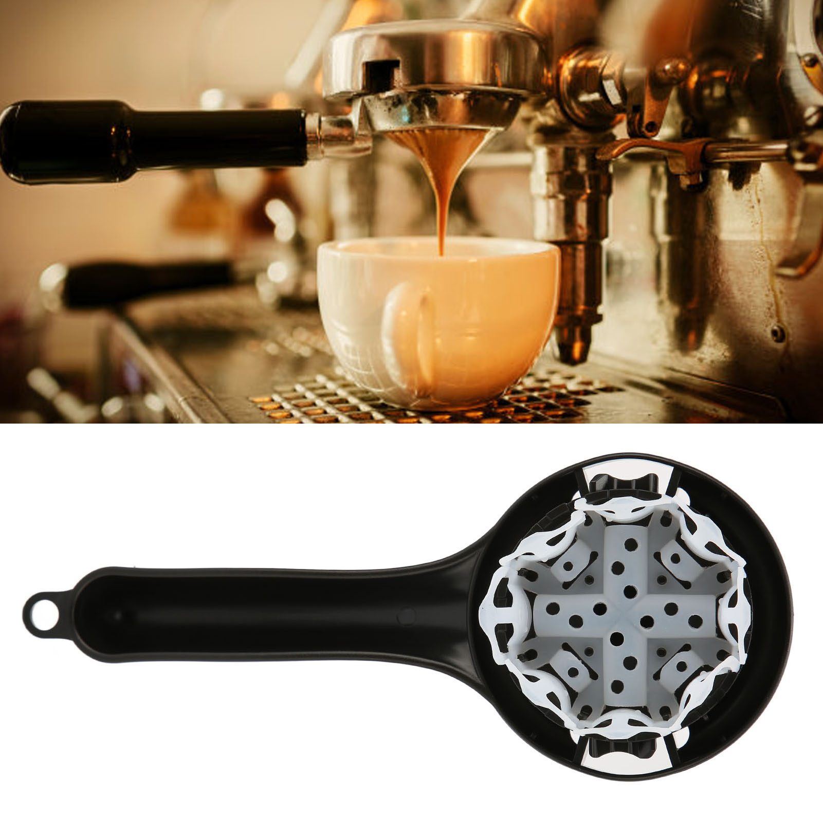 Geeignet Zur Reinigung Von 57-59 Mm Brühköpfen, Reinigungsbürste Für Espressomaschinen, Reinigungswerkzeug Für Kaffeemaschinen, Schwarz.