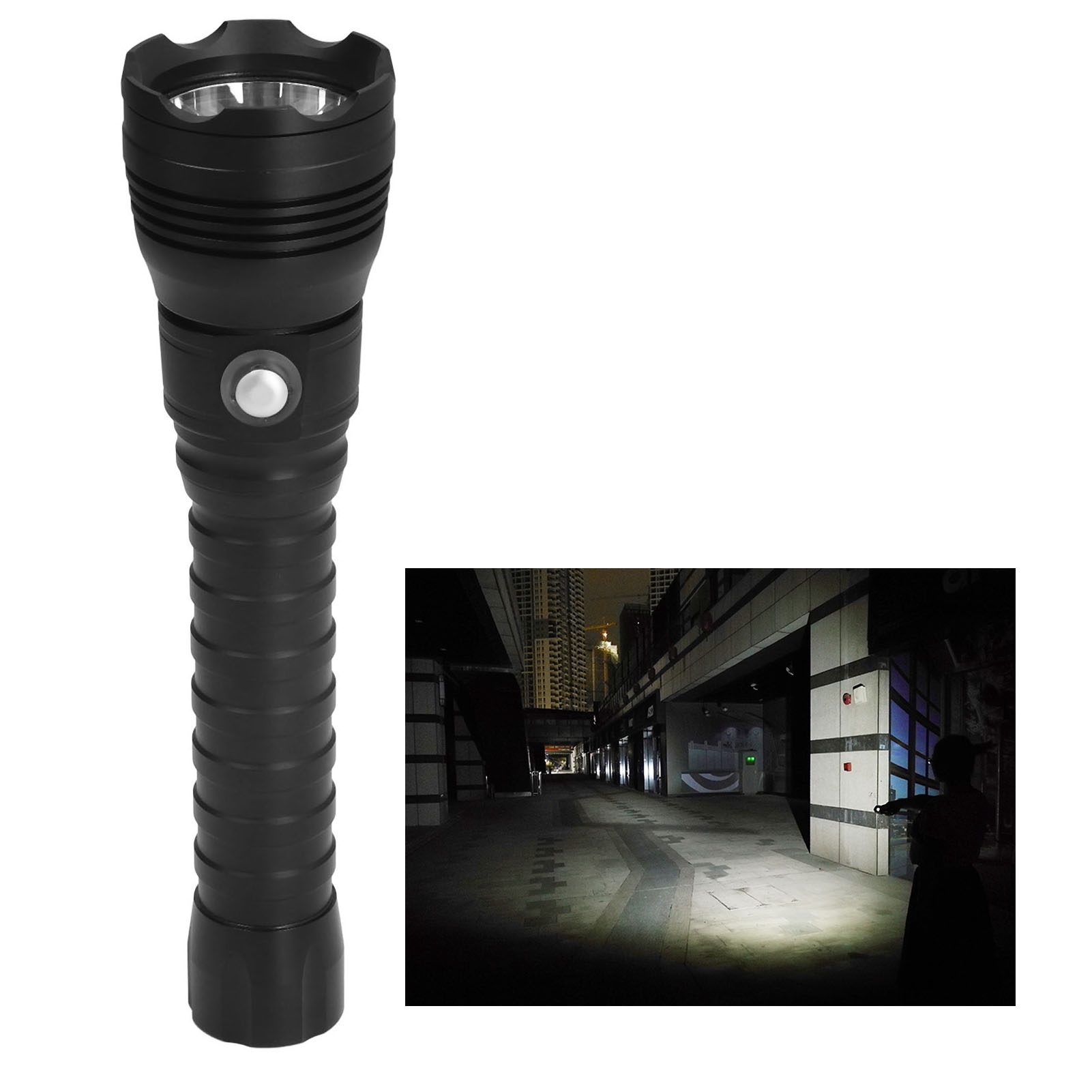 Xhp70 10.000 Lm Tauchlampe, Tragbare Taschenlampe Für Unterwasserbeleuchtung Und -fotografie, Tauchreichweite Bis Zu 100 M, Vier Beleuchtungsmodi, Ipx8 Wasserdicht, Gehäuse Aus Aluminiumlegierung.