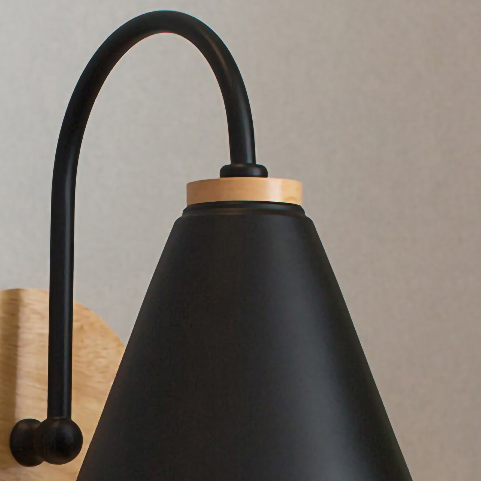 Minimalistische Wandleuchte Für Flur, Schlafzimmer, Nachttisch, Skandinavischen Stil, Wohnzimmer, Innenkorridor, Büro, Hintergrundbeleuchtung, Gebogene Wandleuchte, Schwarz (leuchtmittel Nicht Enthalt
