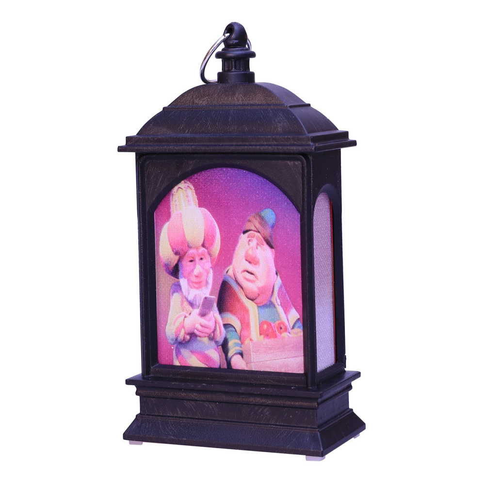 Schwarze Led-laterne Für Eid Al-fitr (1 Stück), Heimdekoration Während Des Ramadan, Festliches Geschenk
