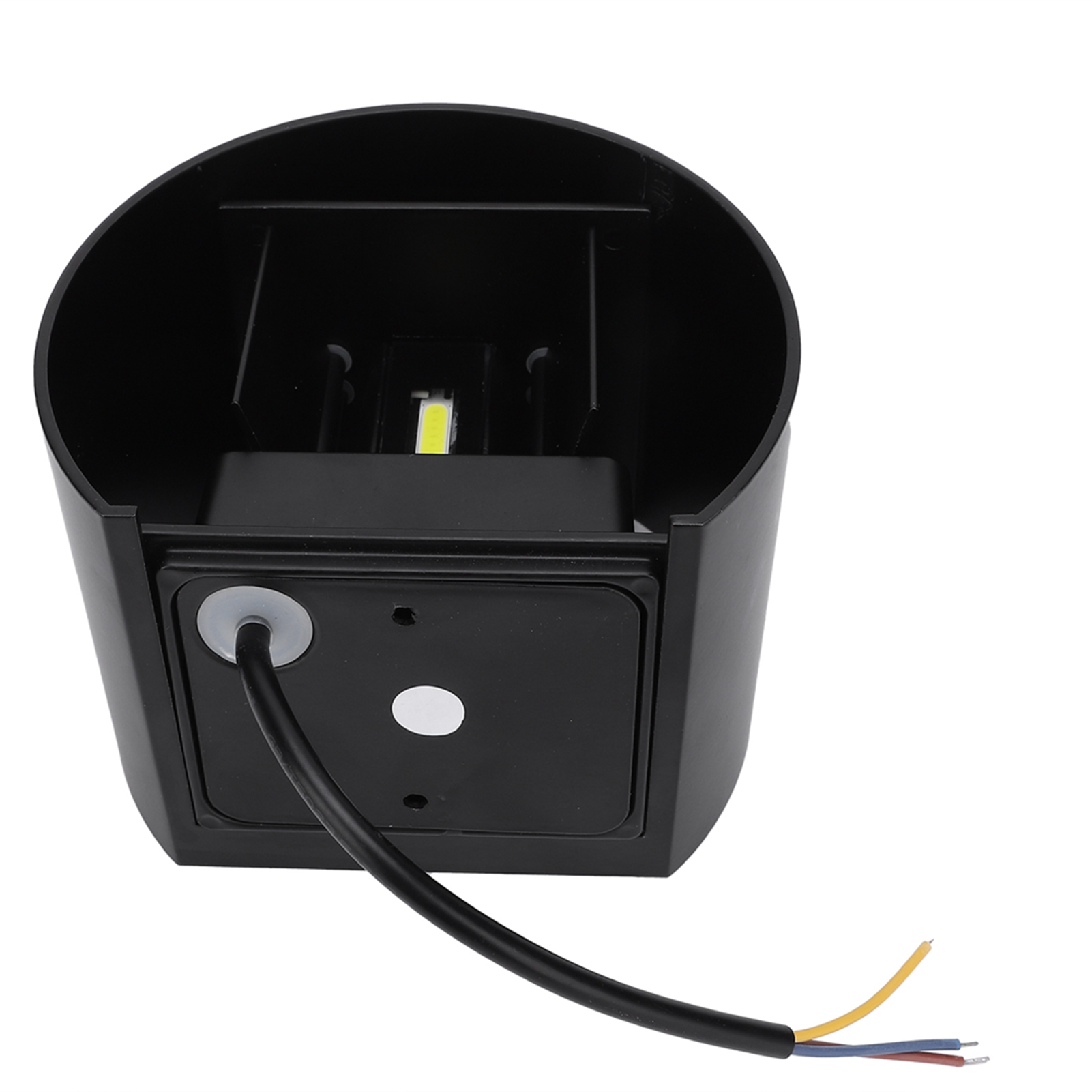 12-w-led-außenwandleuchte, Ip65 Wasserdicht, Aluminium, Nach Oben Und Unten Gerichtete Beleuchtung, Ac 85–265 V, Schwarzes Gehäuse, Kaltweißes Licht