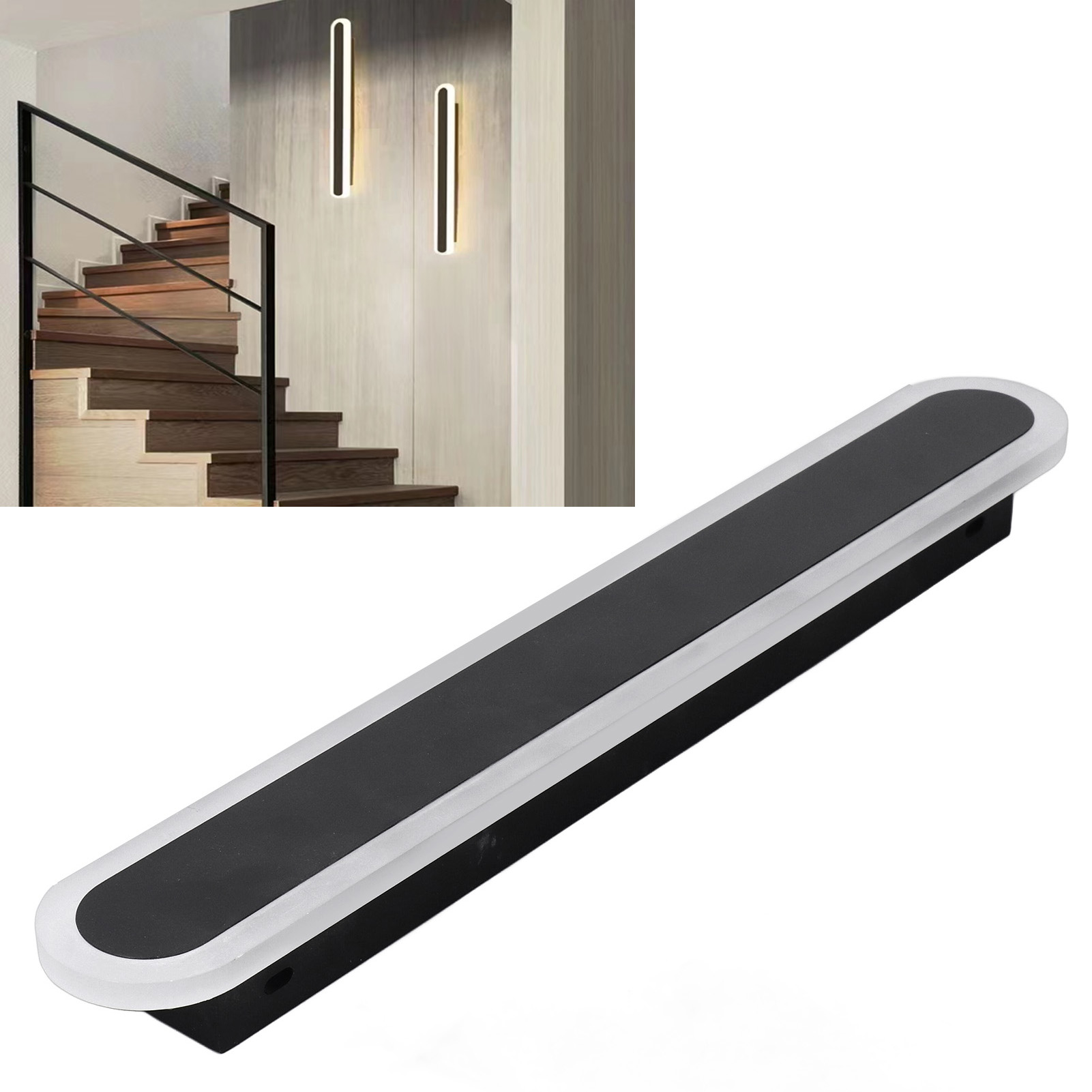 Moderne Dekorative Led-wandleuchte Mit Augenschutz, Ideal Für Wohnzimmer, Schlafzimmer Oder Flur (85-265 V, Drei Farben).