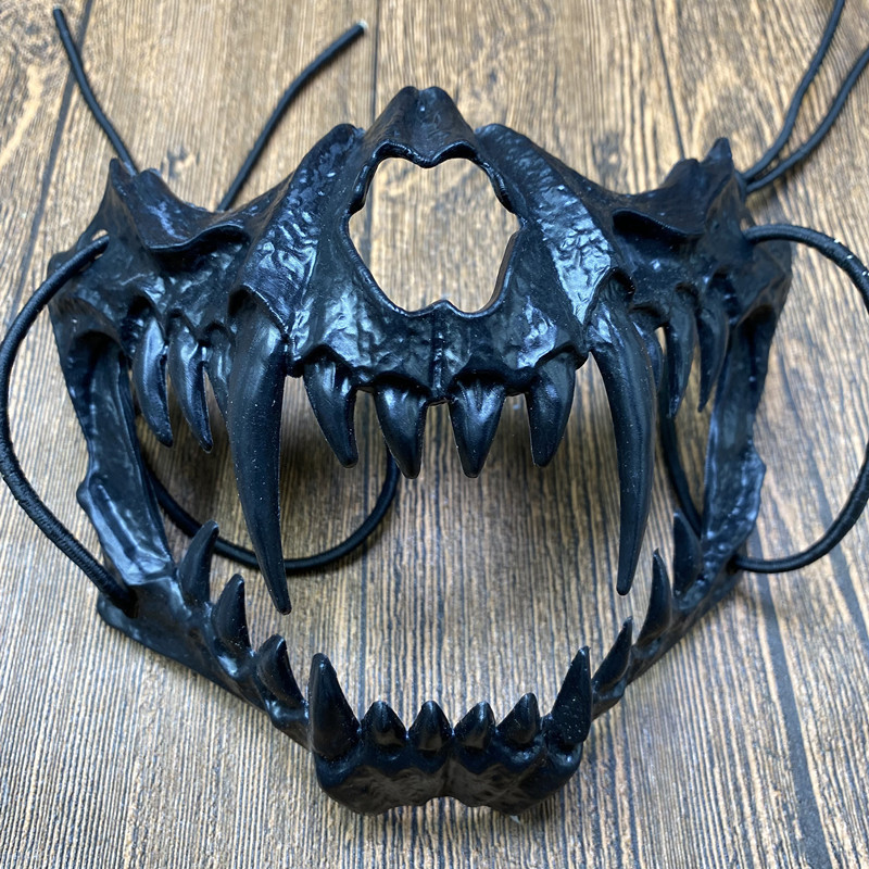 Gesichtsmaske Aus Kunststoff Im Cartoon-stil, Cosplay-accessoire Für Halloween Und Kostümpartys, Typ 1