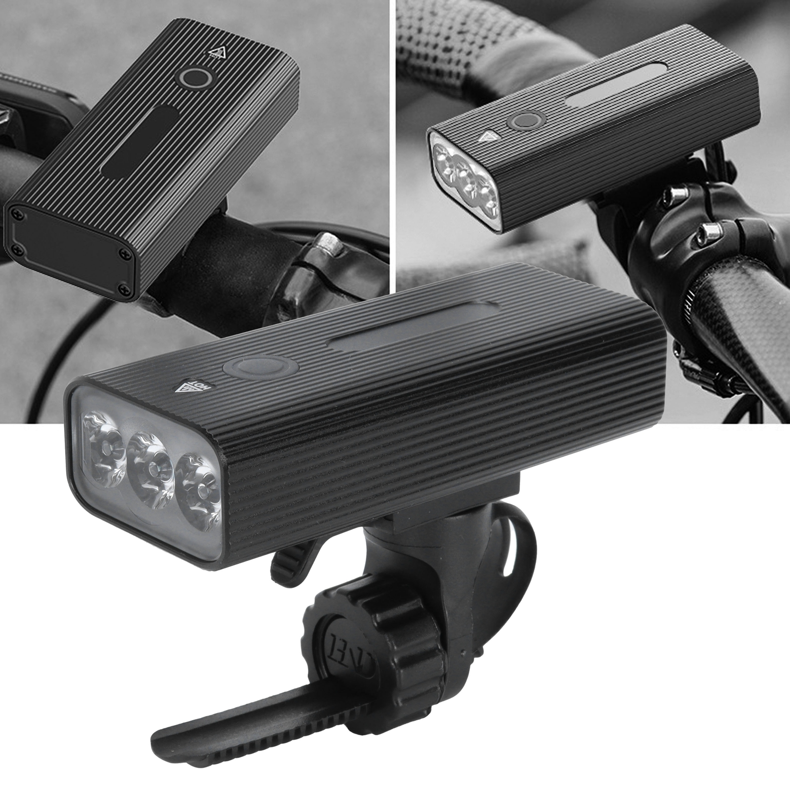 3-led-usb-fahrradlicht Mit Rücklicht, Usb-ladegerät, Lenkerlicht, Ipx5 Wasserdicht