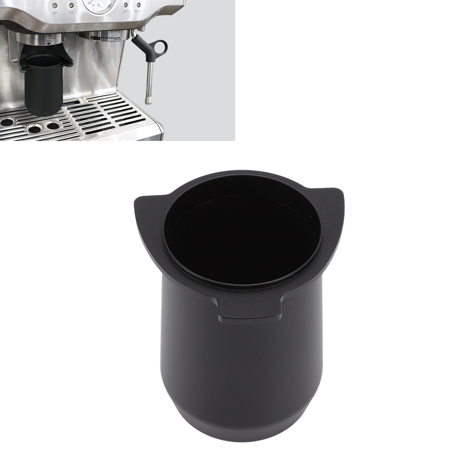 Platinum Series 8 54mm Kaffeefilterhalter, Kompatibel Mit Gemahlenen Kaffeetassen, Unabhängigen Kaffeemühlen Und Gemahlenen Kaffeetassen Aus Aluminiumlegierung (schwarz).