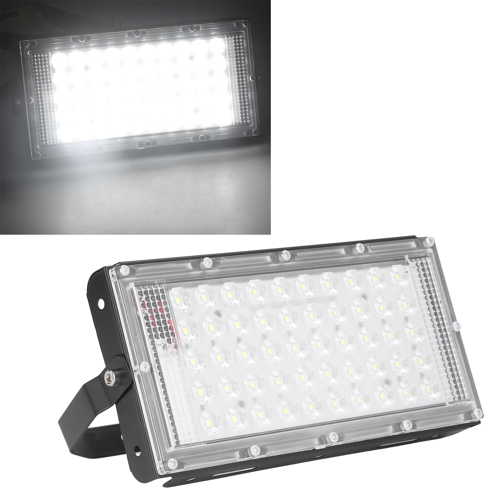 12v Niedervolt-led-strahler, Wasserdicht, 50w, Mit Klemme, Für Die Außenbeleuchtung Von Haus Und Garten, Notfälle Und Camping.