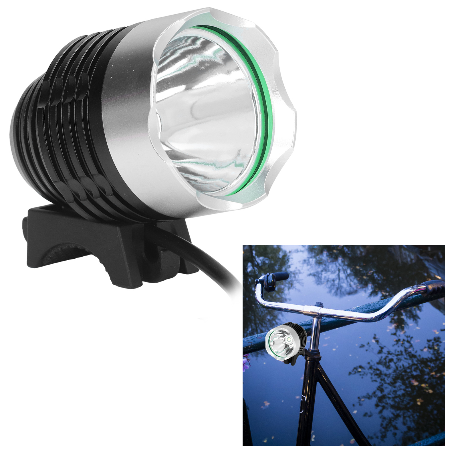 Hochleistungs-t6-led-lampe Für Mountainbikes, Frontlicht Für Mountainbikes, Fahrradlampe Für Den Außenbereich Bei Nacht, Usb-betrieben.