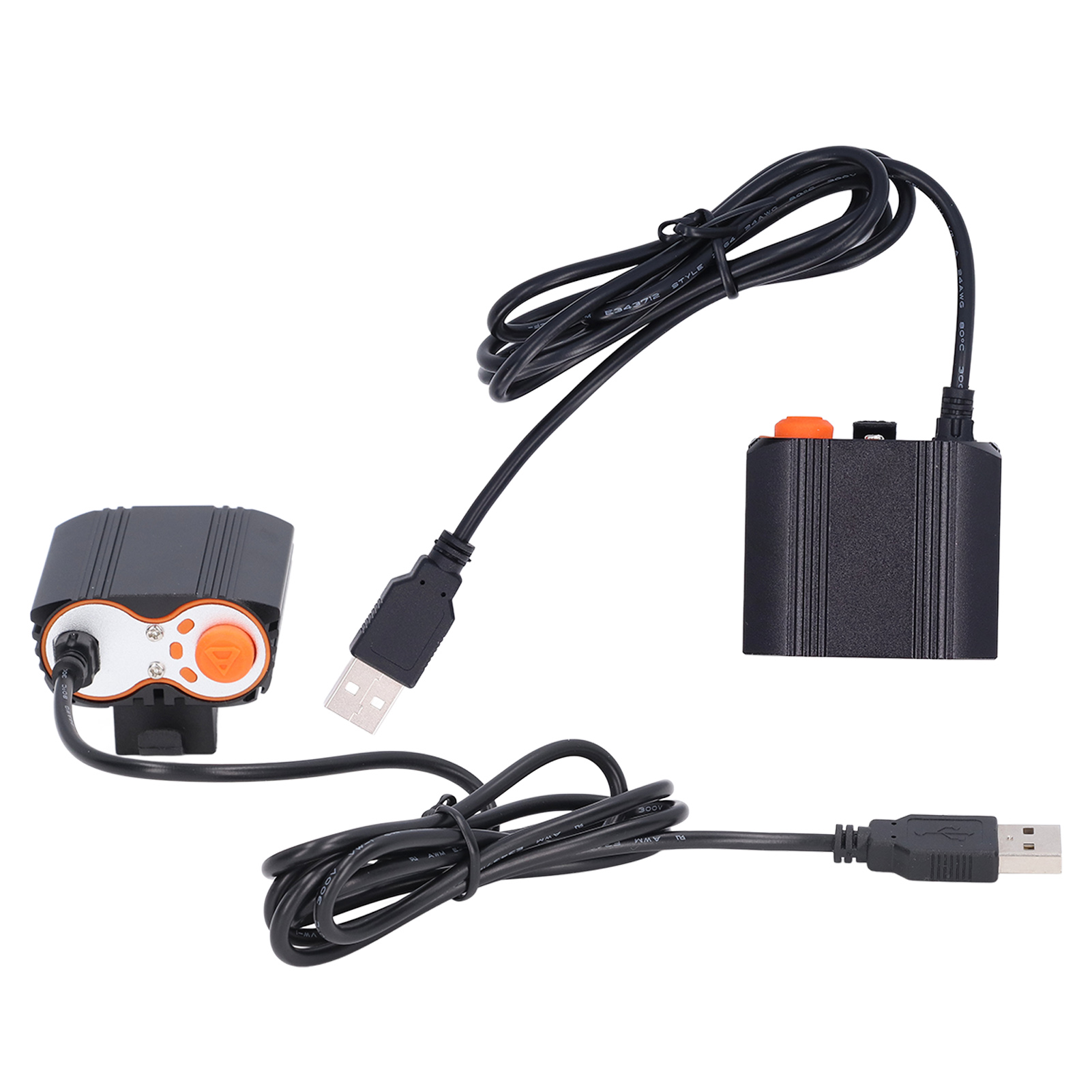 Hochleistungsfähige 2-led-mountainbike-frontleuchte, Usb-betriebene Outdoor-nachtfahrradleuchte.