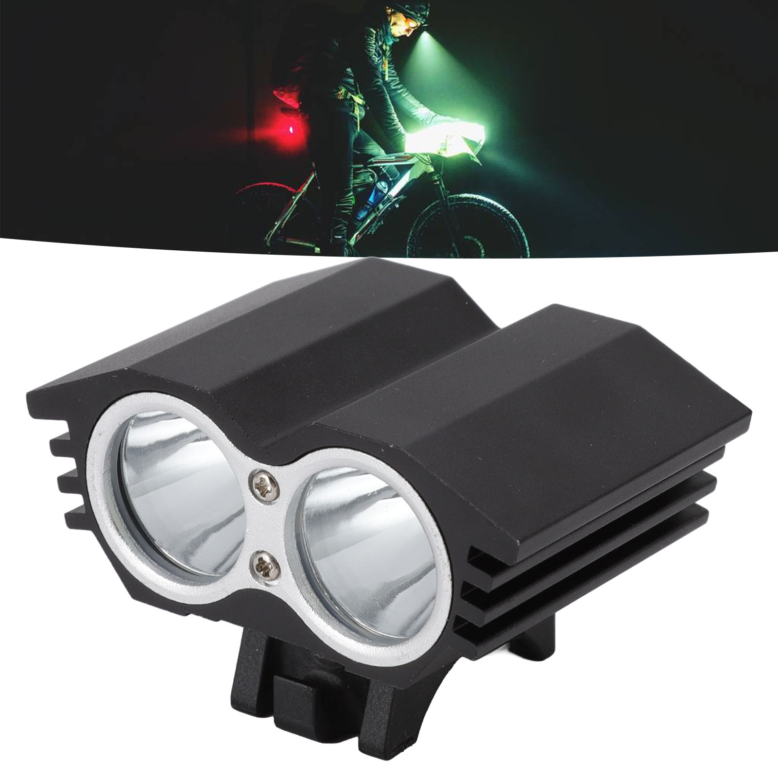 2000lm Led-fahrradlampe, Hochintensive Frontleuchte Für Mountainbikes, Usb-betriebene Outdoor-nachtfahrradlampe.