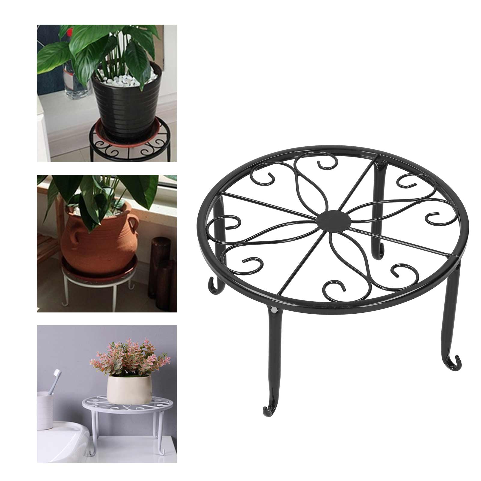 Pflanzenständer Aus Schmiedeeisen, Blumentopfhalter, Regal Für Drinnen Und Draußen, Raumdekoration