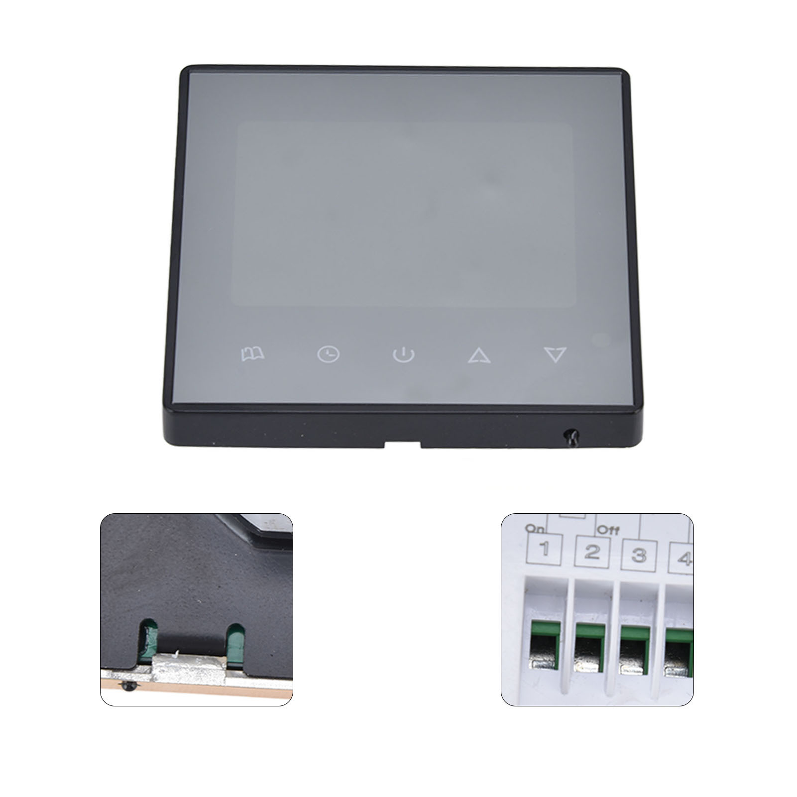Ac220v 8818rh Temperaturregler Für Wasserbasierte Fußbodenheizungsplatten (schwarz)