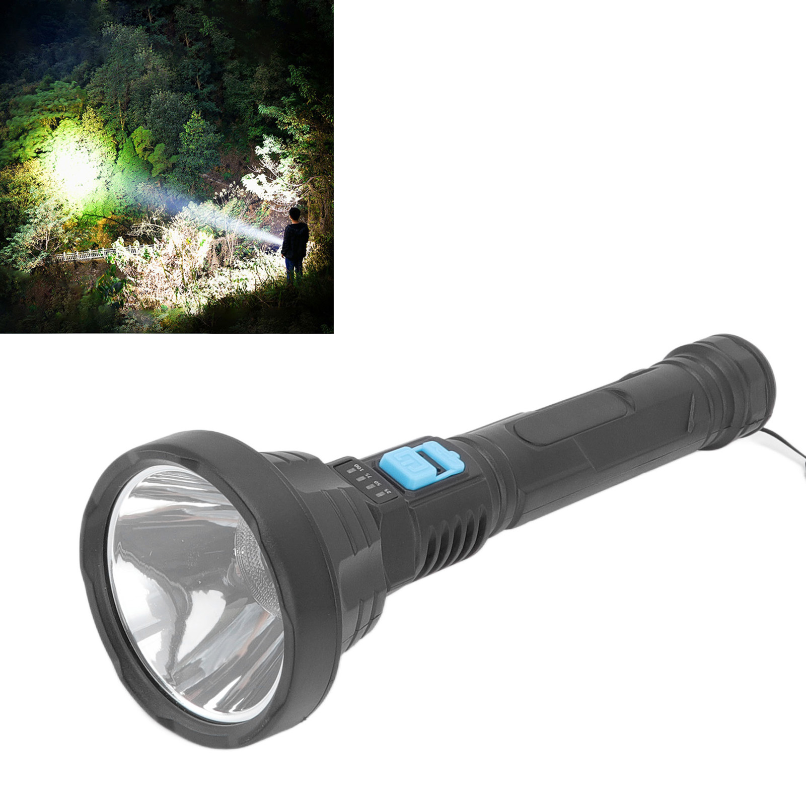 Hochleistungs-taschenlampe, Usb-wiederaufladbare Taschenlampe, Ultrahelle Led-taschenlampe Mit Großer Reichweite, Taschenlampe Für Die Innen- Und Außenbeleuchtung