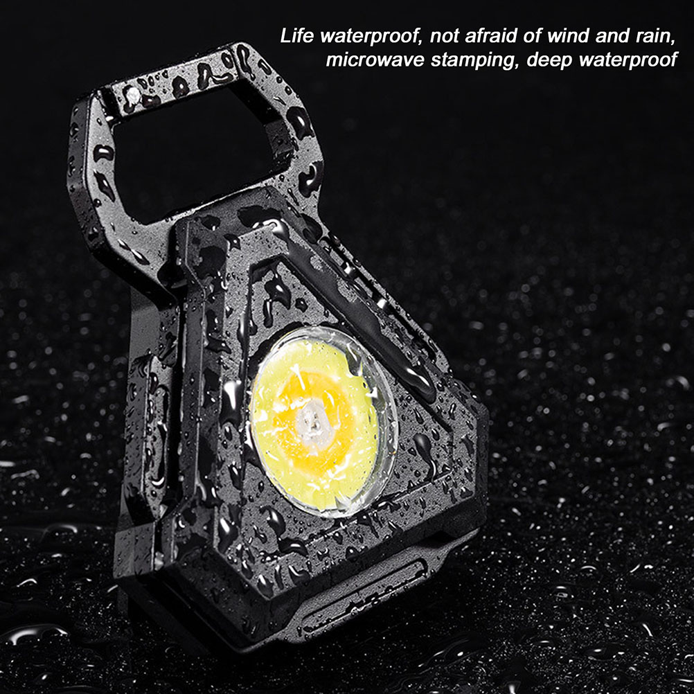 1 Mini-led-taschenlampe Am Schlüsselanhänger, Ultrakompakt, Ultraleicht Und Tragbar, Mit Leistungsstarker Cob-led
