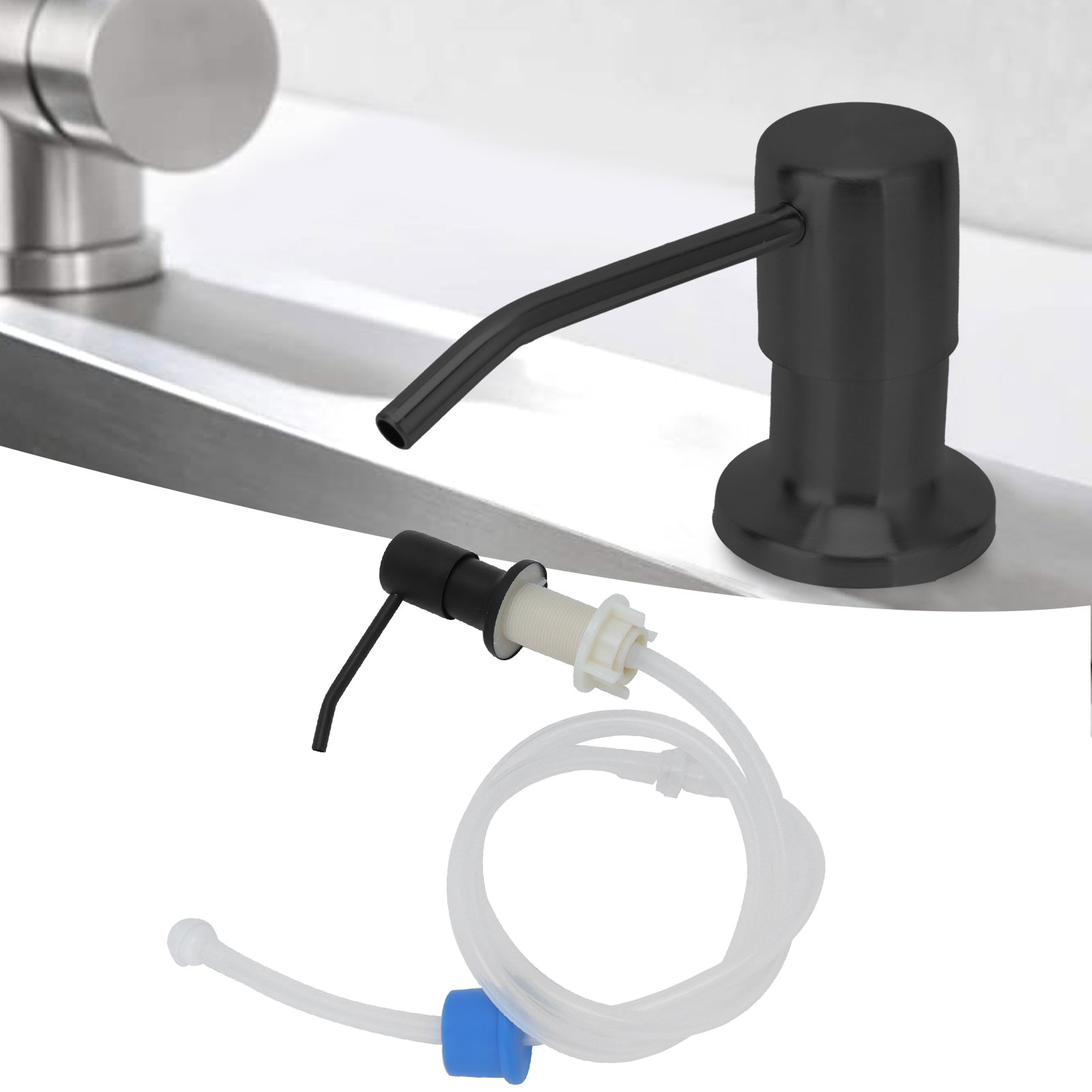 Seifenspender-set Für Die Küchenspüle Mit Integrierter Pumpe Und Verlängerungsrohr