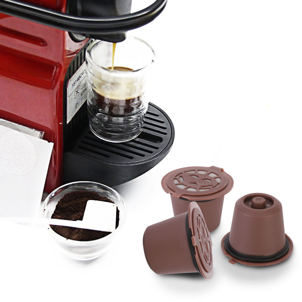 Packung Mit 3 Wiederverwendbaren Kaffeekapseln Für Den Heimgebrauch, Kompatibel Mit Nespres (kaffeemaschinen).