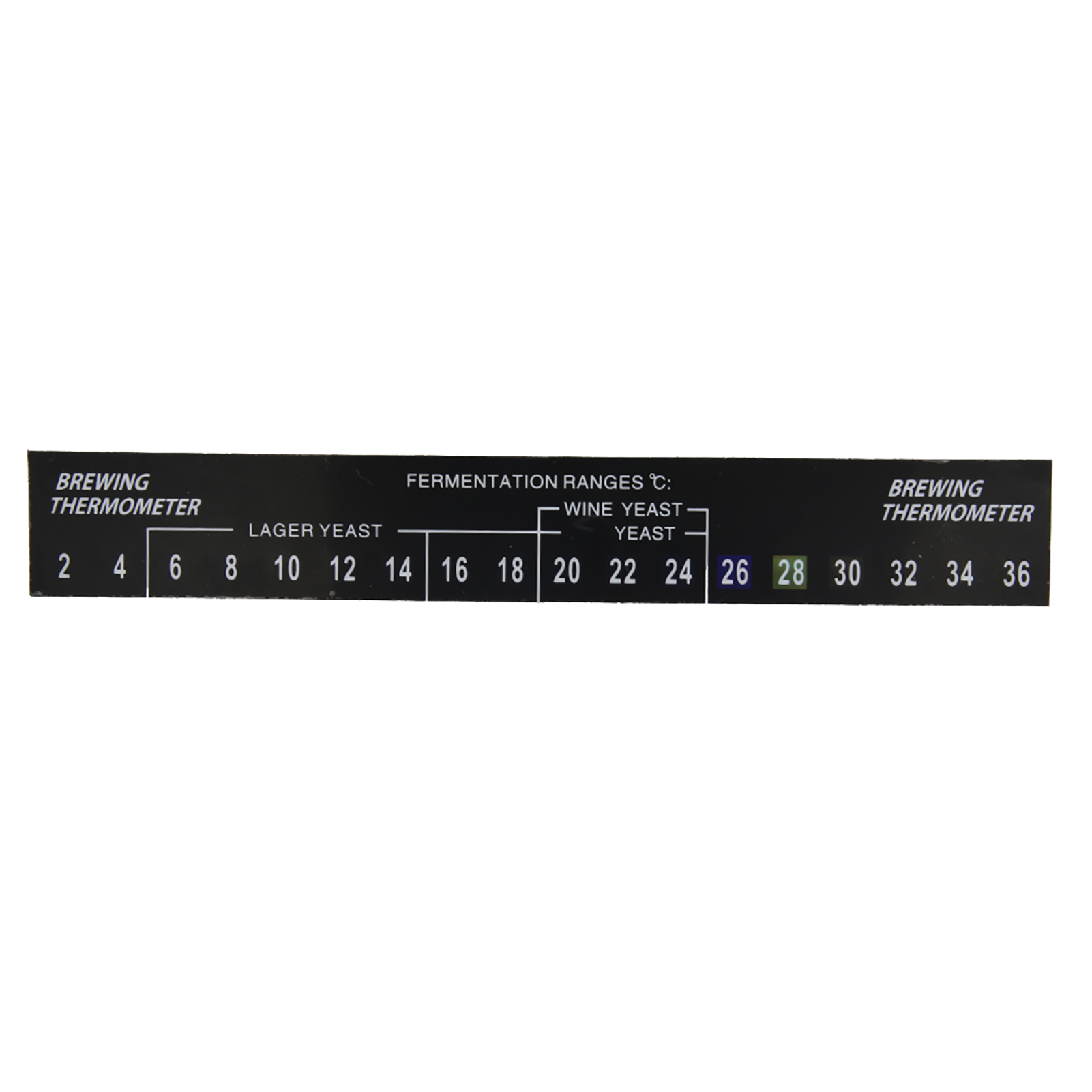Set Mit 5 Selbstklebenden Lcd-thermometern Für Das Heimbrauen Von Bier