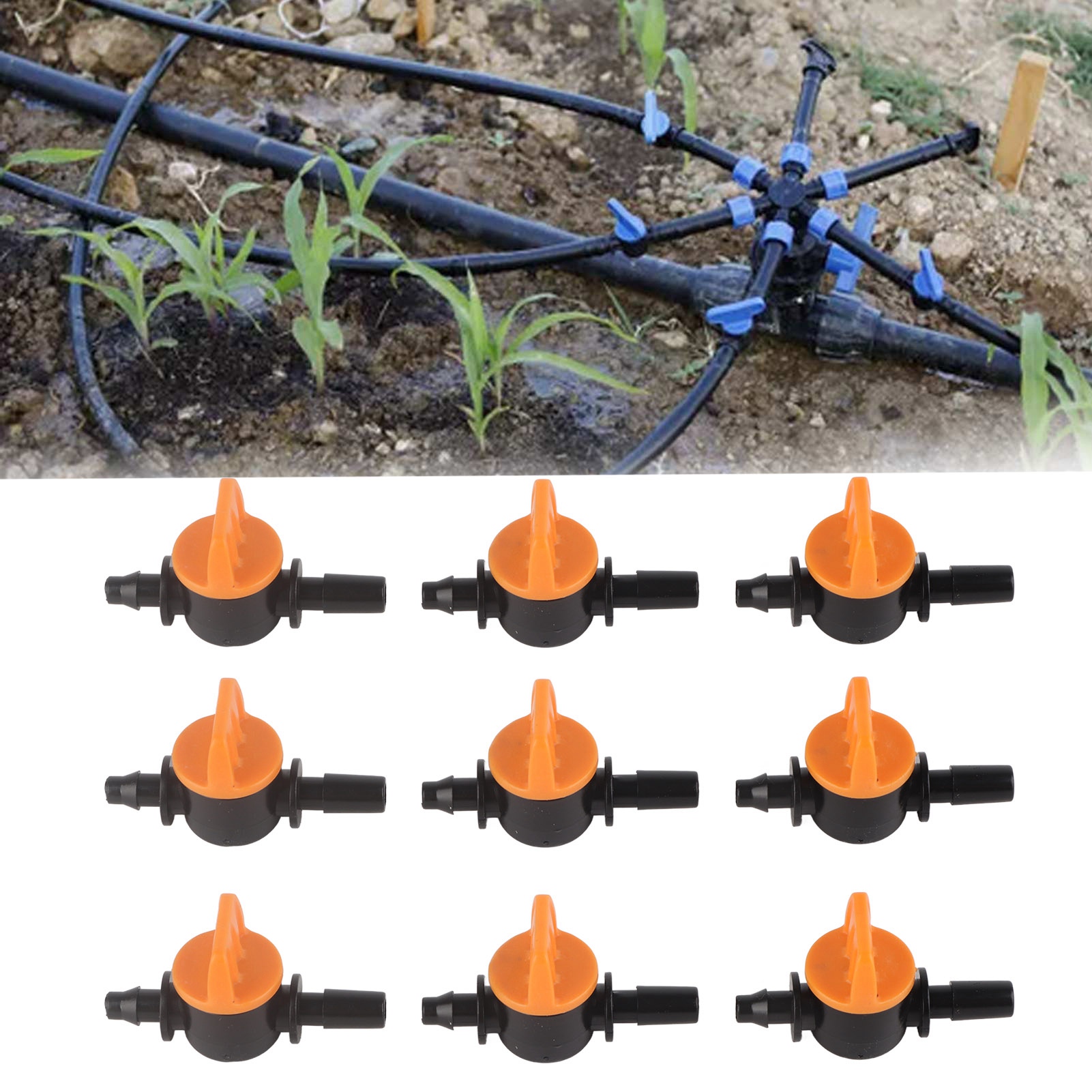 Packung Mit 50 Mini-ventilen Für 4/7 Mm, 6 Mm Außendurchmesser Rohr, Anschlussstück Für Garten-mikro-bewässerungssysteme.