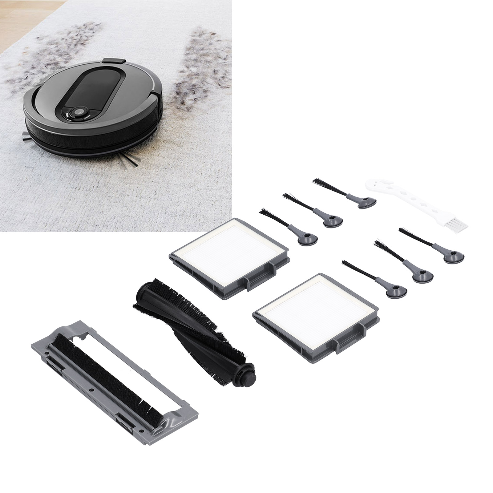 Ersatzteilset Für Filter, Seitenbürste Und Rotierende Bürste Des Staubsaugers Shark S87 R85 Rv850