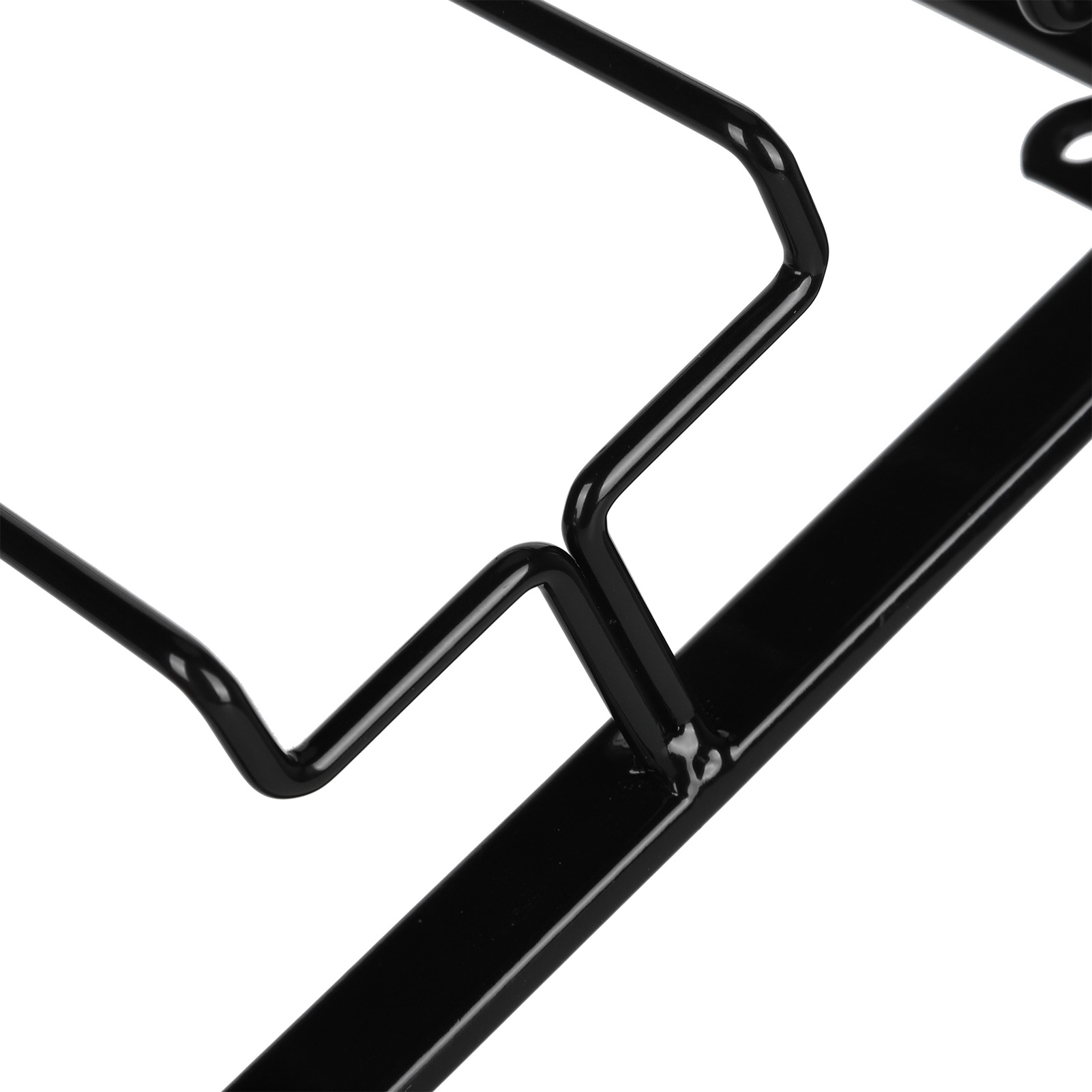 Hängender Weinglasständer Für Unter Einen Schrank, Aus Metall, Für Bar Oder Küche, 3 Fächer, 30 X 22,5 Cm, Schwarz.