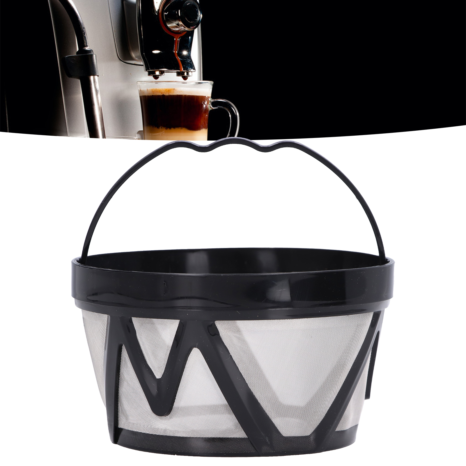 Mr. Coffee M Schwarze Filterkaffeemaschine, Großes Fassungsvermögen, Mit Kaffeesieb, Filter Und Gemahlenem Kaffee.