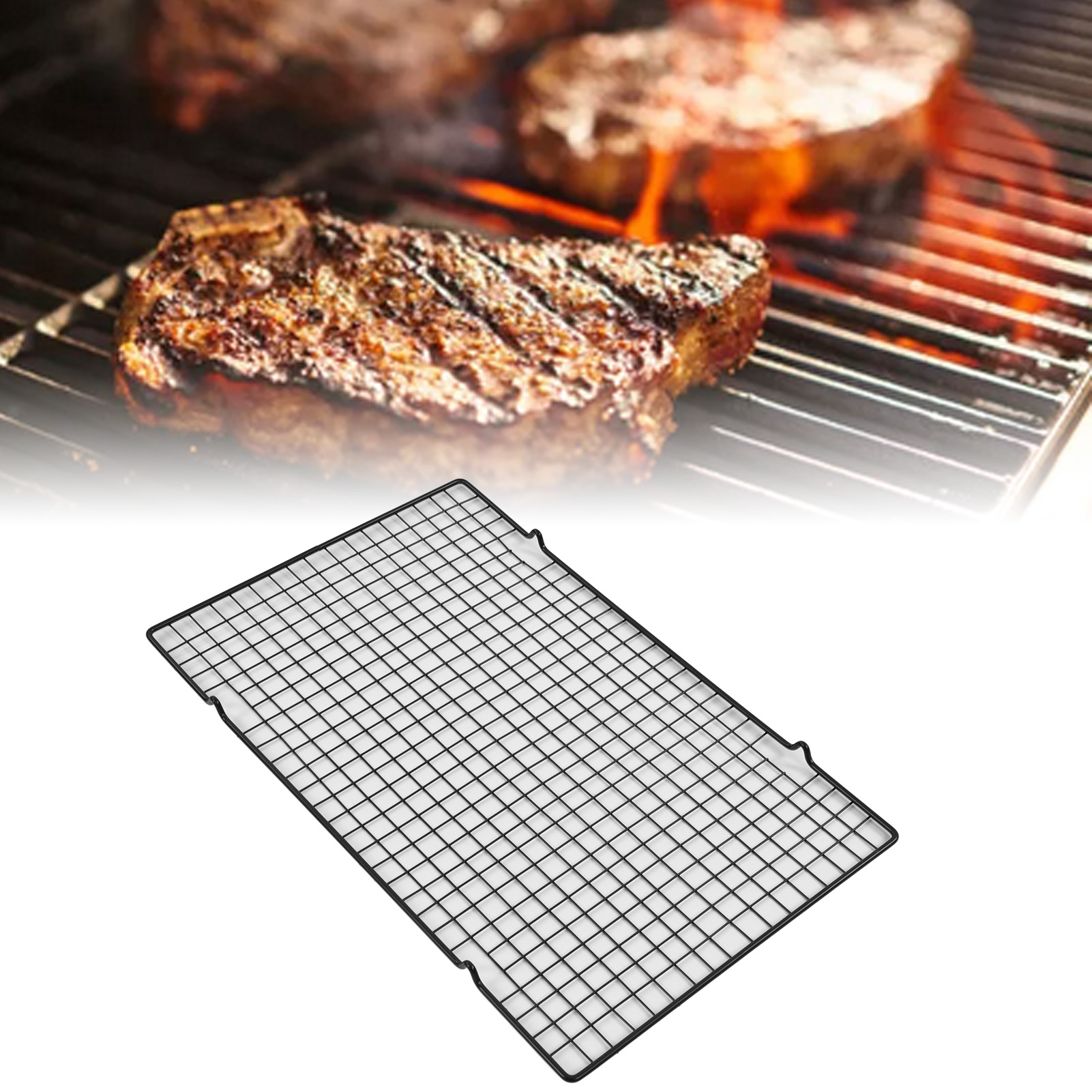 Edelstahl-grillrost (4er-set), Ideal Zum Backen Von Kuchen Und Keksen.