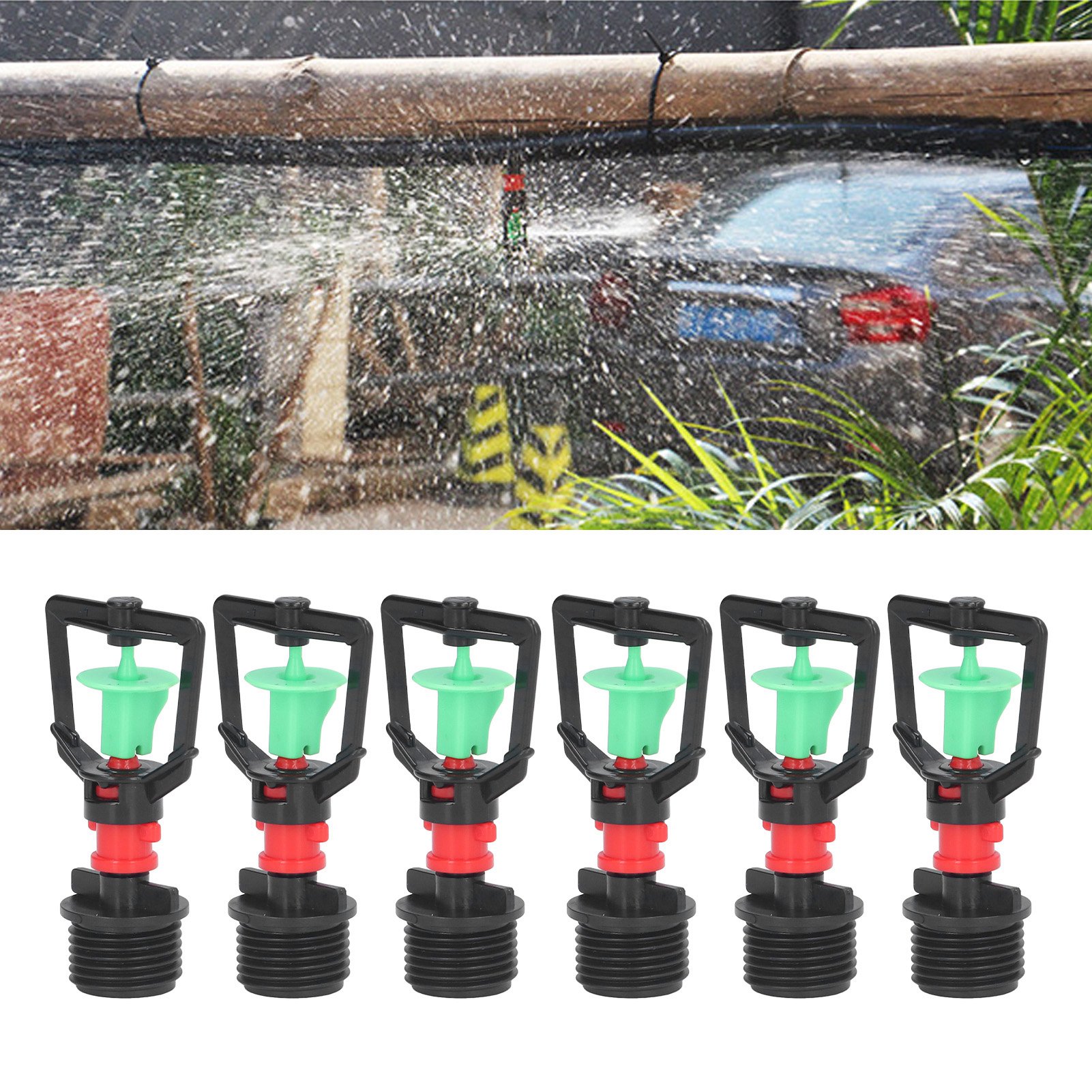 20 Sätze Wassersparender Rotationssprinklerköpfe, G1/2 Außengewinde, Für Langverzweigte Kulturpflanzen Und Gemüse, Sprinklerköpfe Für Die Landwirtschaftliche Bewässerung.