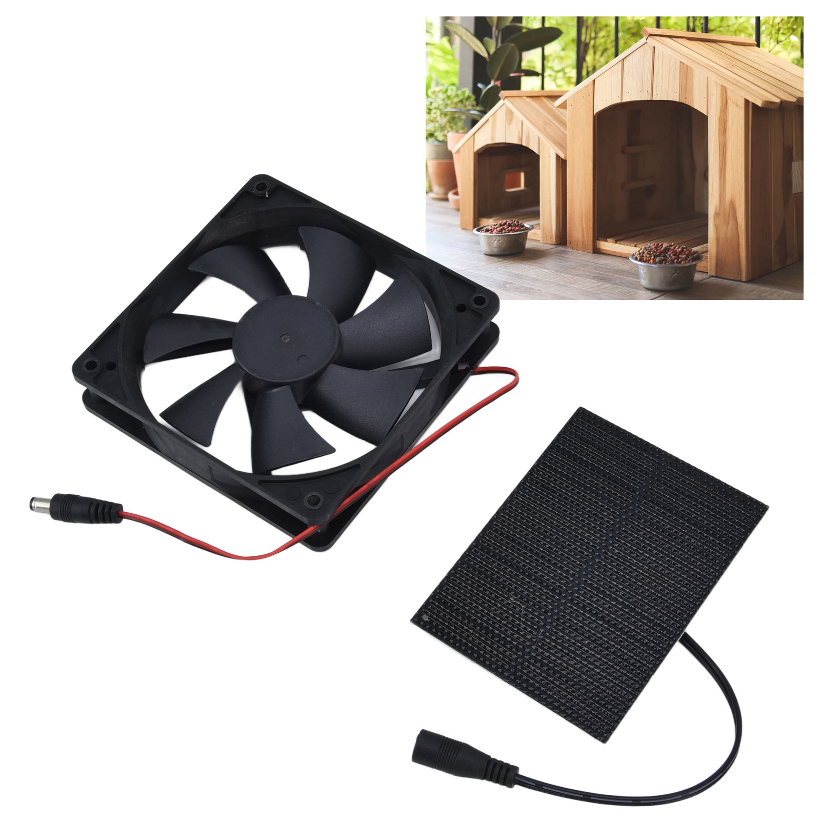 3-watt-solarventilator, 15 Cm Luftabsaugung, Für Toilette Oder Haustierzwinger.