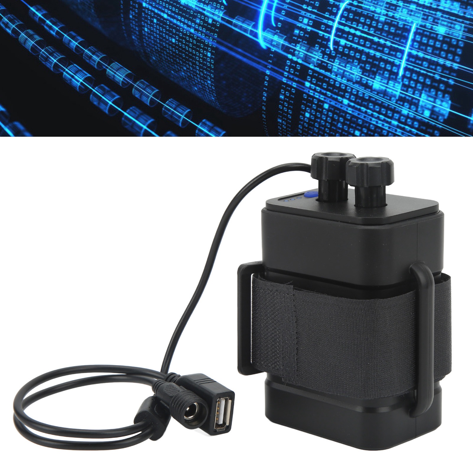 Gehäuse Für 18650 Lithium-batterie Mit Dualer Usb/dc-schnittstelle, Wasserdicht Und Ideal Für Reisen Und Camping.